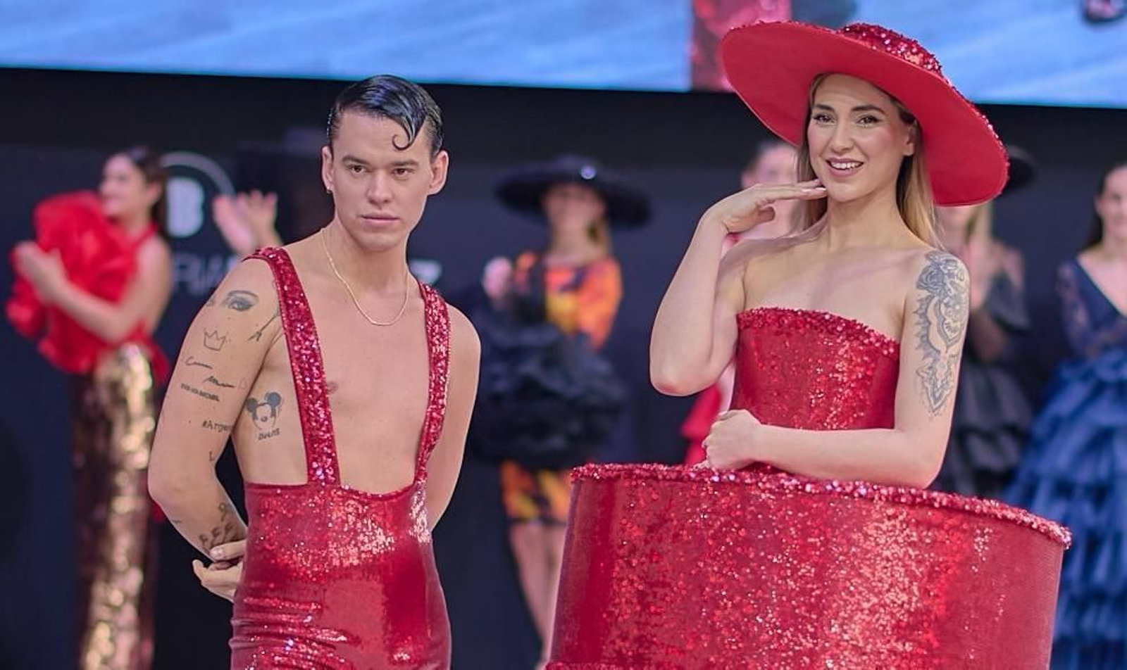 José Perea en la pasarela de la Feria de la Belleza y la Moda de Badajoz