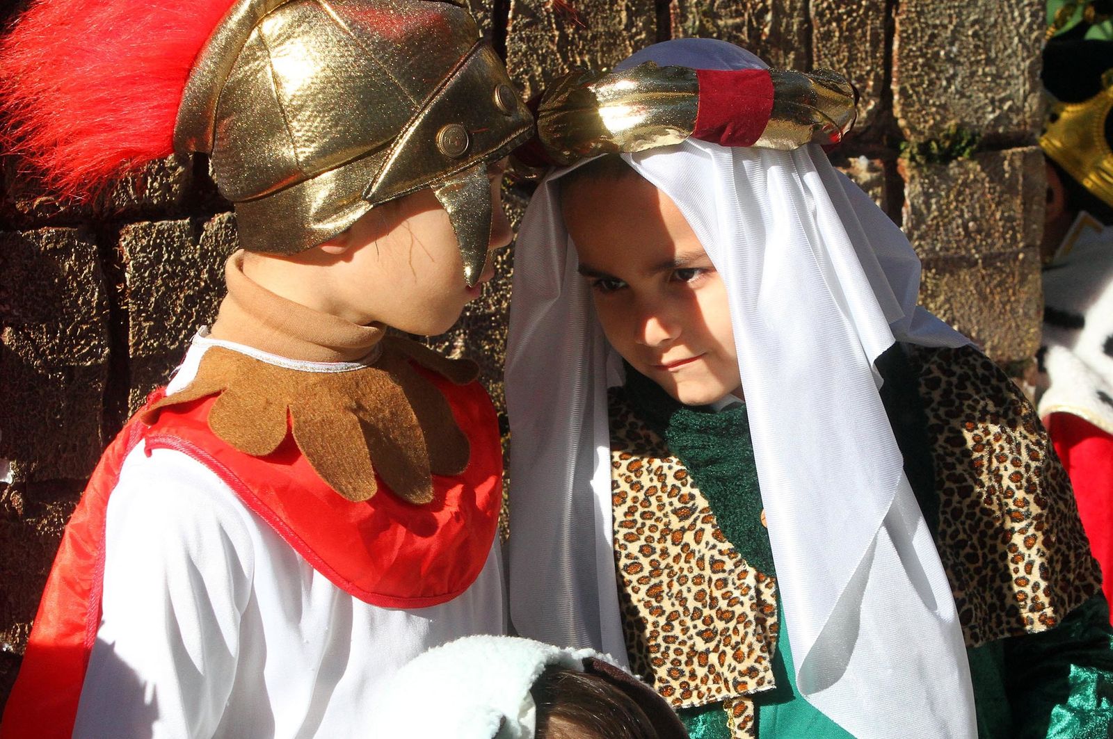 Imágenes del Belén viviente del Colegio María Inmaculada.