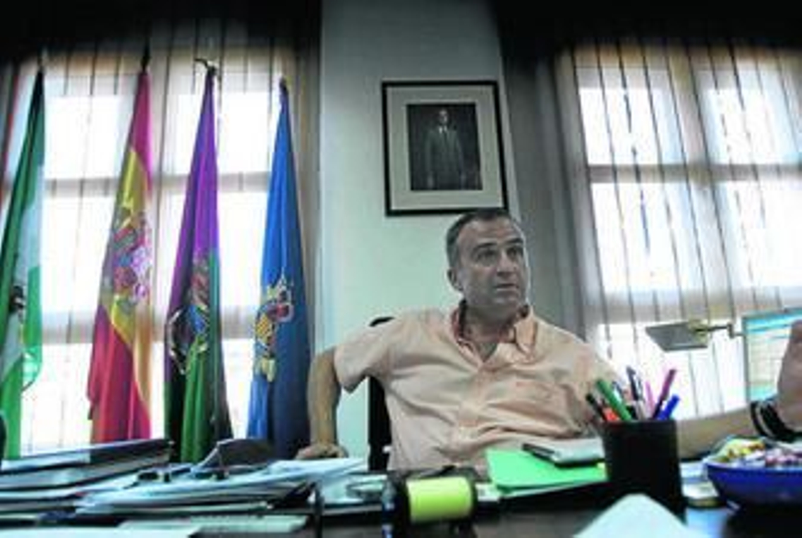 Juan Jesús Peñalver, en su despacho de la Comisaría.