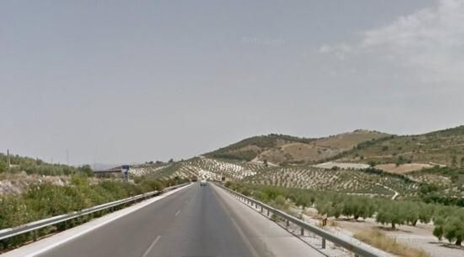 Punto de la A-316 en el que ha sucedido el accidente.