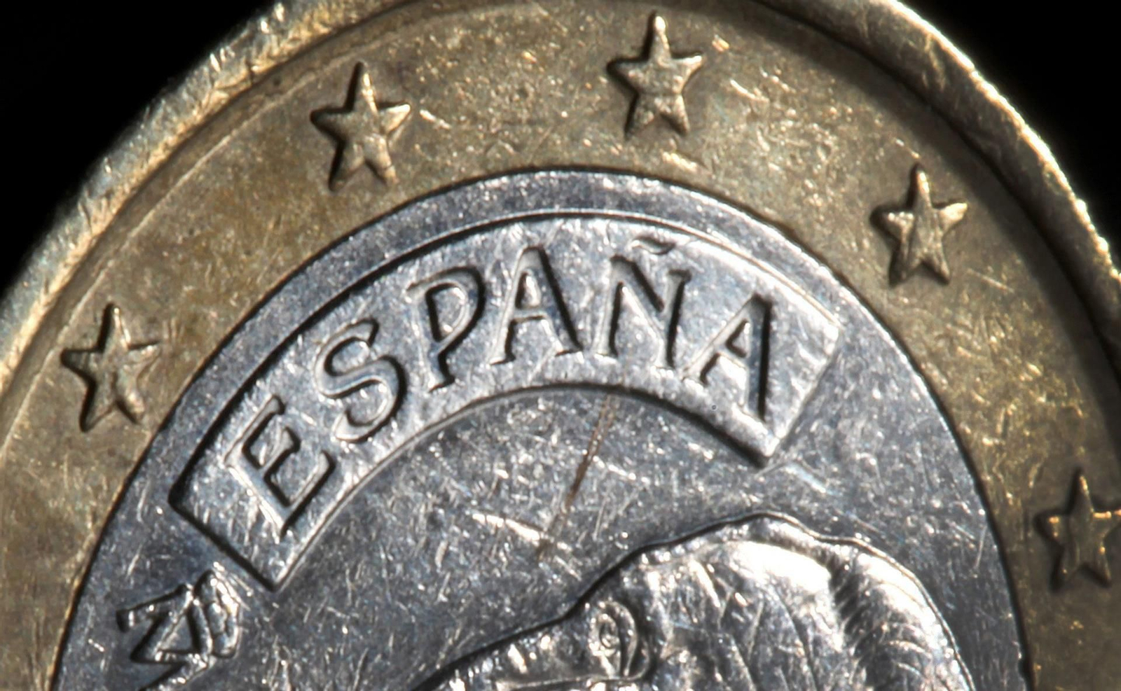 Detalle de una moneda de Euro
