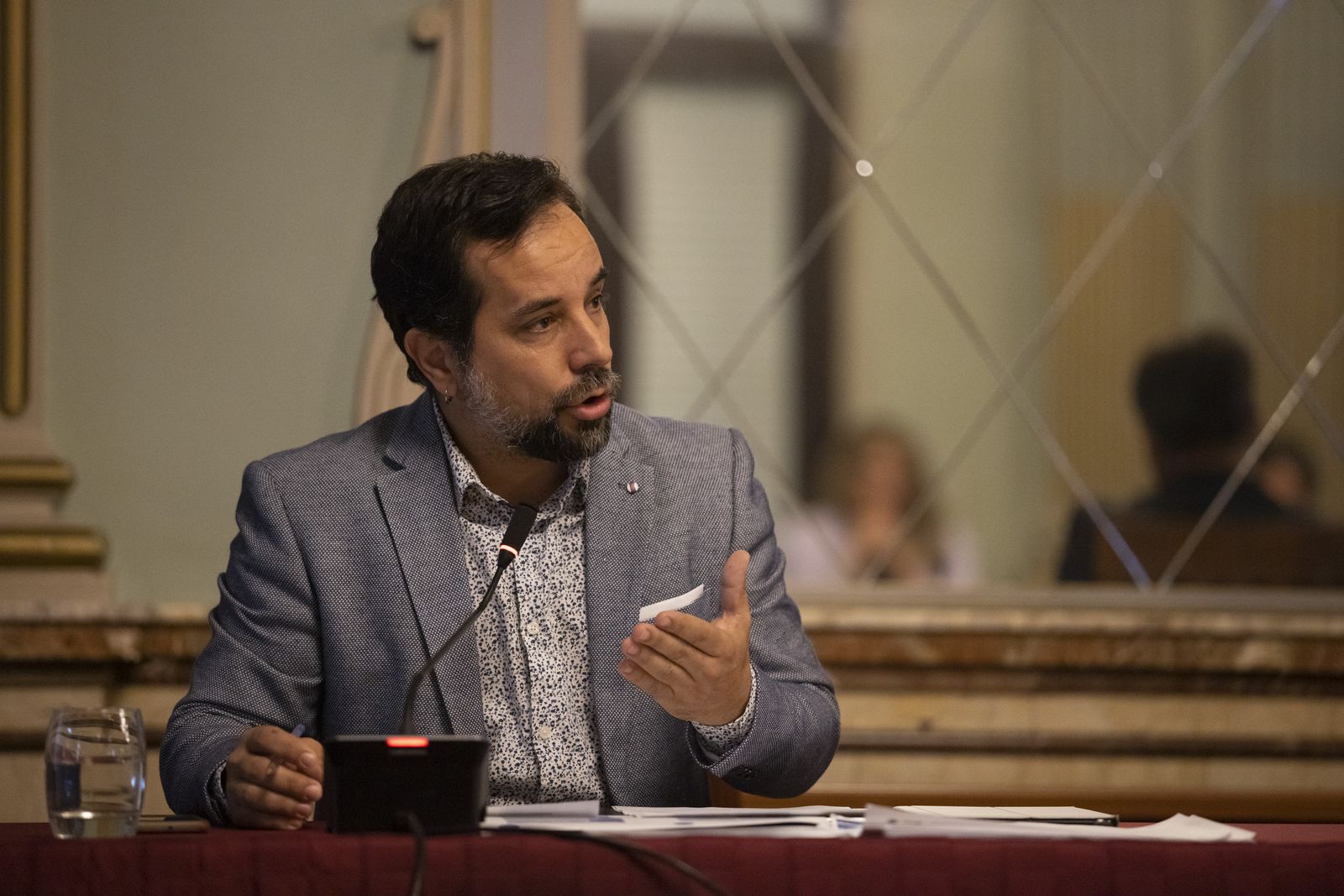 Imágenes del pleno en el Ayuntamiento de Huelva del miércoles 7 de agosto