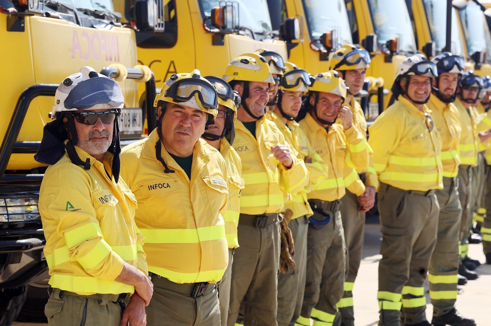Imágenes de la presentación del Plan Infoca 2024 de prevención de incendios forestales