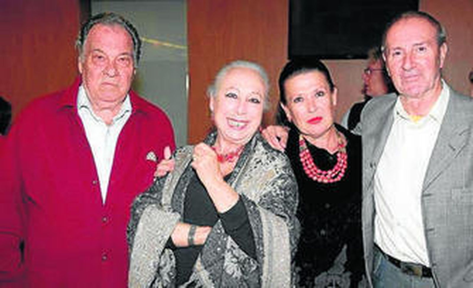 José Peña, Cristina Hoyos, Pepa Montes y Juan Antonio Jiménez.