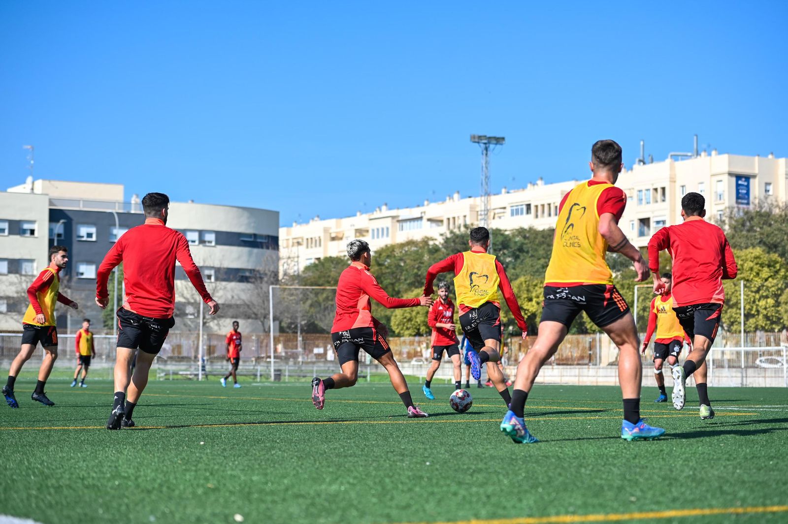 Imágenes del entrenamiento del Xerez CD en La Granja