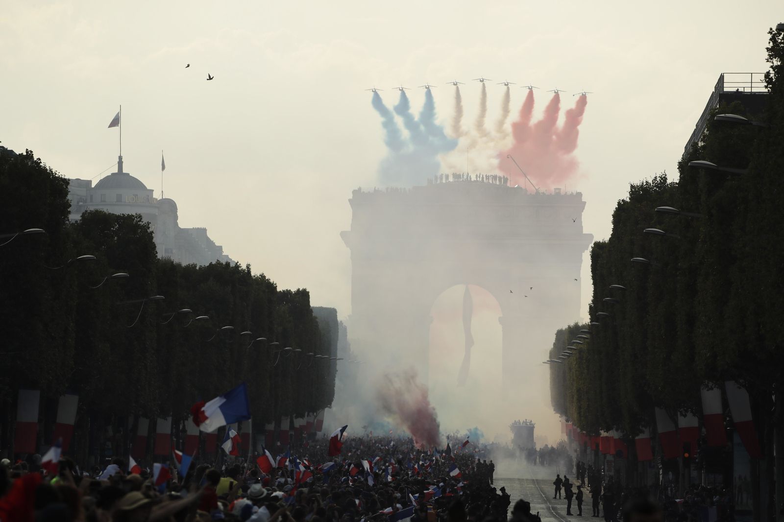 Francia celebra el triunfo de su selección en el Mundial