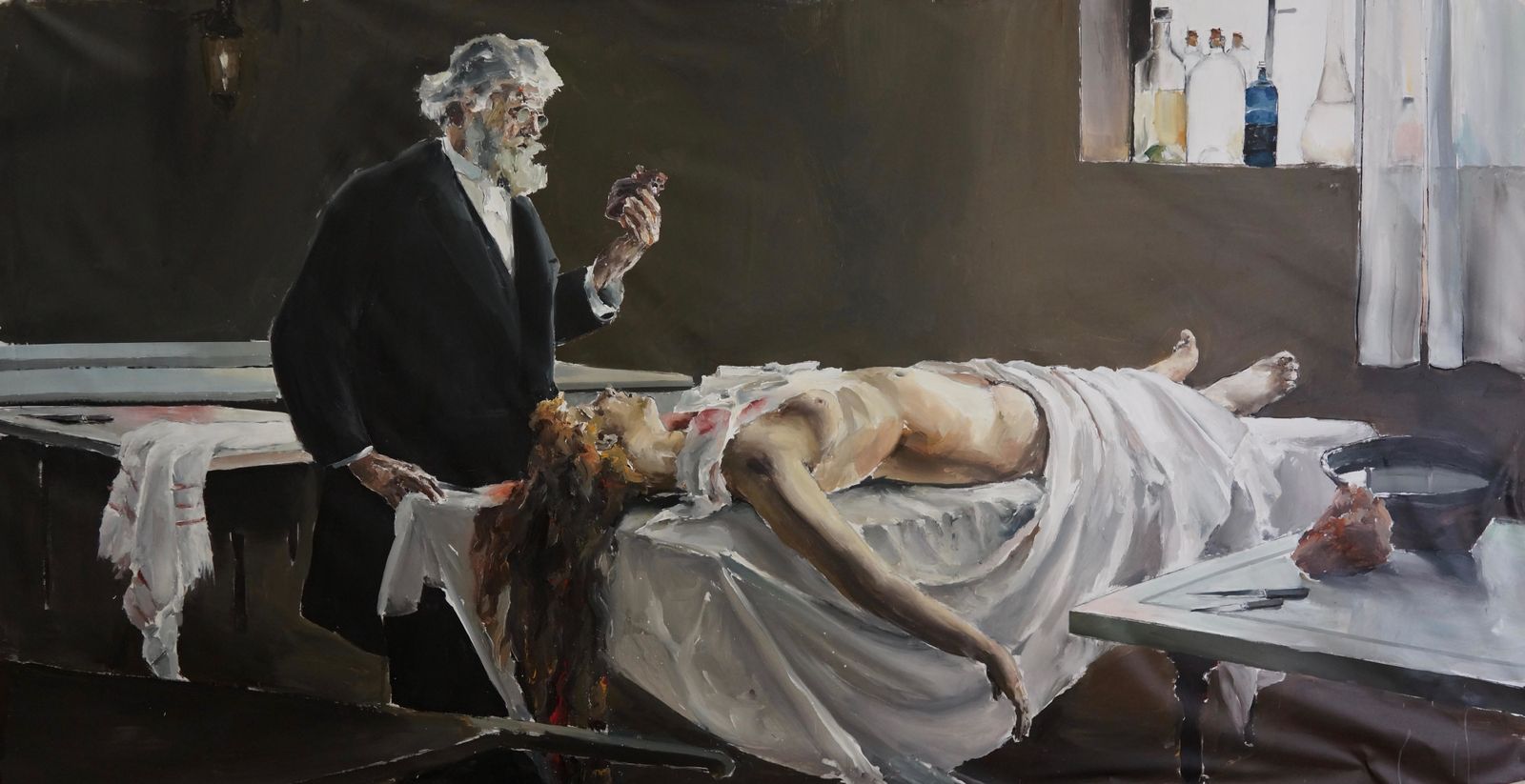 Réplica del cuadro '¡Y tenía corazón!', de Enrique Simonet, una de las pinturas a las que se acerca Ydáñez.