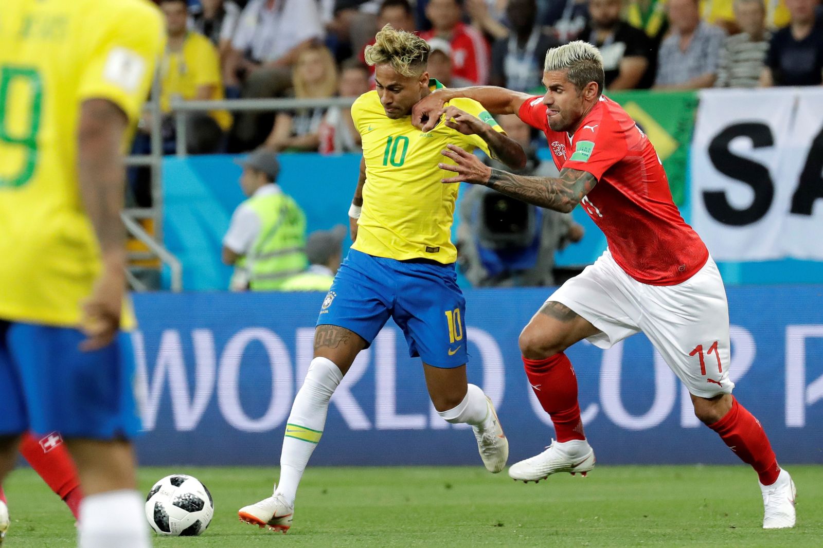 Las imágenes del Brasil-Suiza