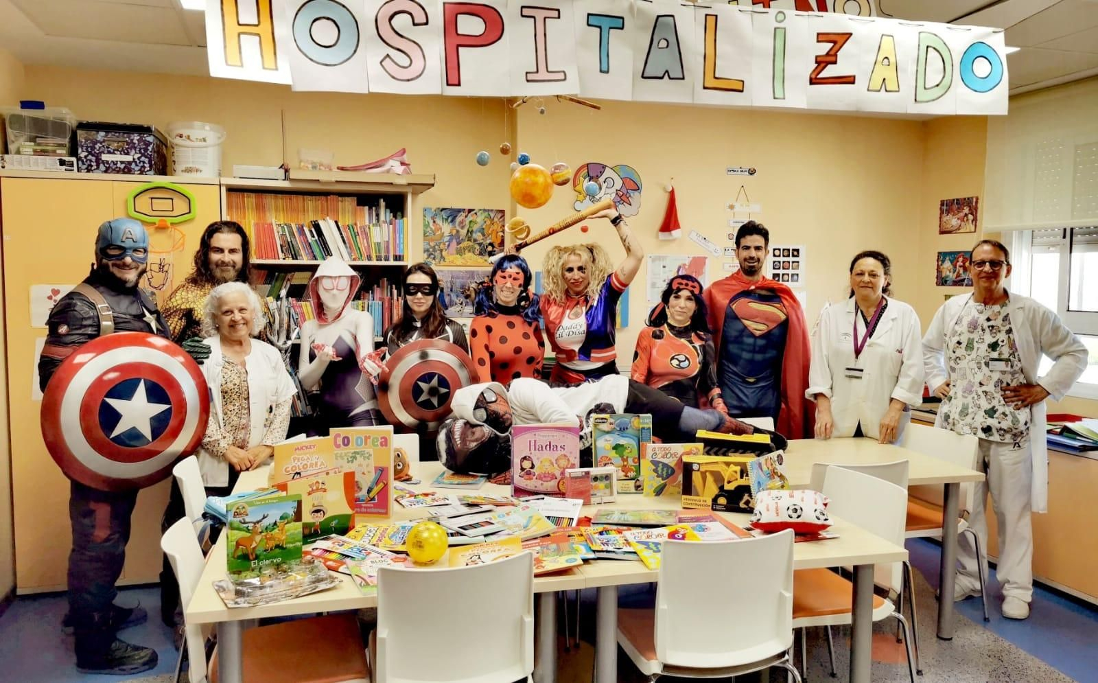 Una de las actividades realizadas en el aula hospitalaria del Valme.