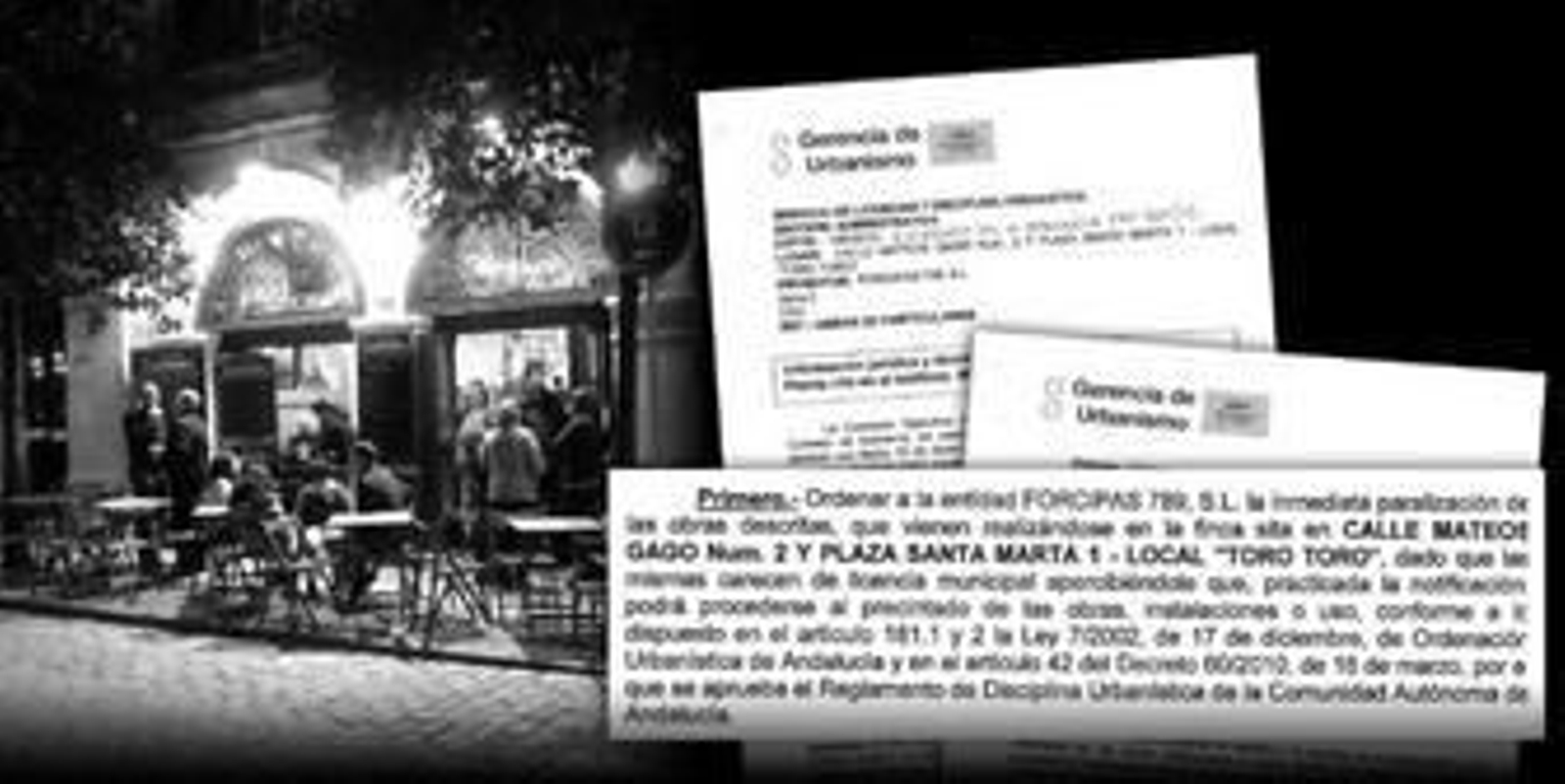 Urbanismo investiga la implicación de 6 técnicos en la apertura de un bar ilegal