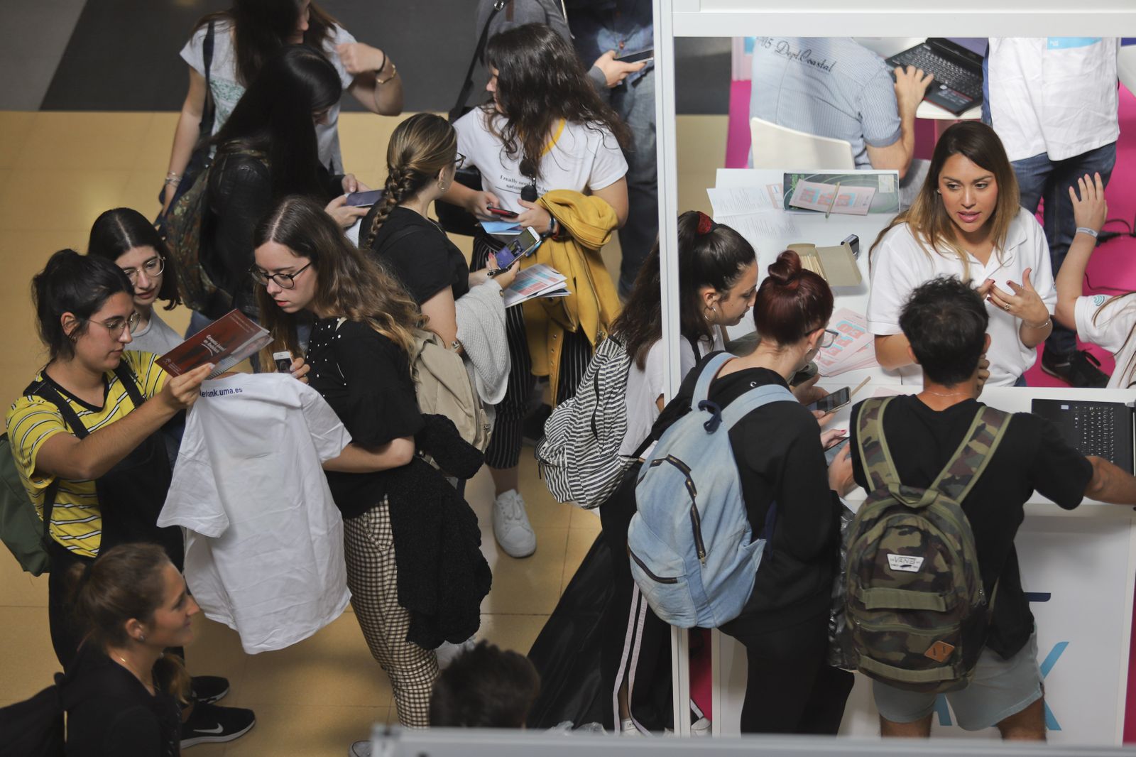 La imágenes de la V Feria de Empleo de la UMA