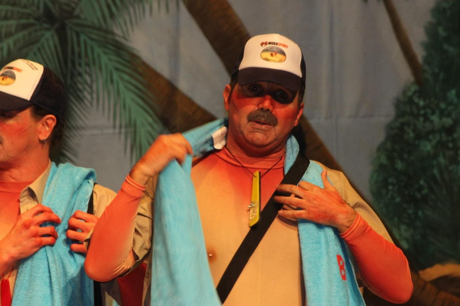 David Carbú en una de las chirigotas de las que ha formado parte