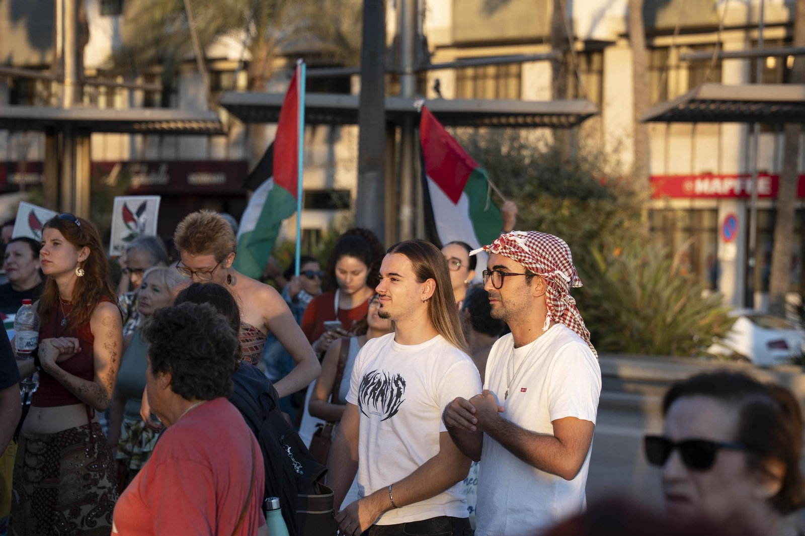 Manifestación convocada por la Plataforma Almería por Palestina