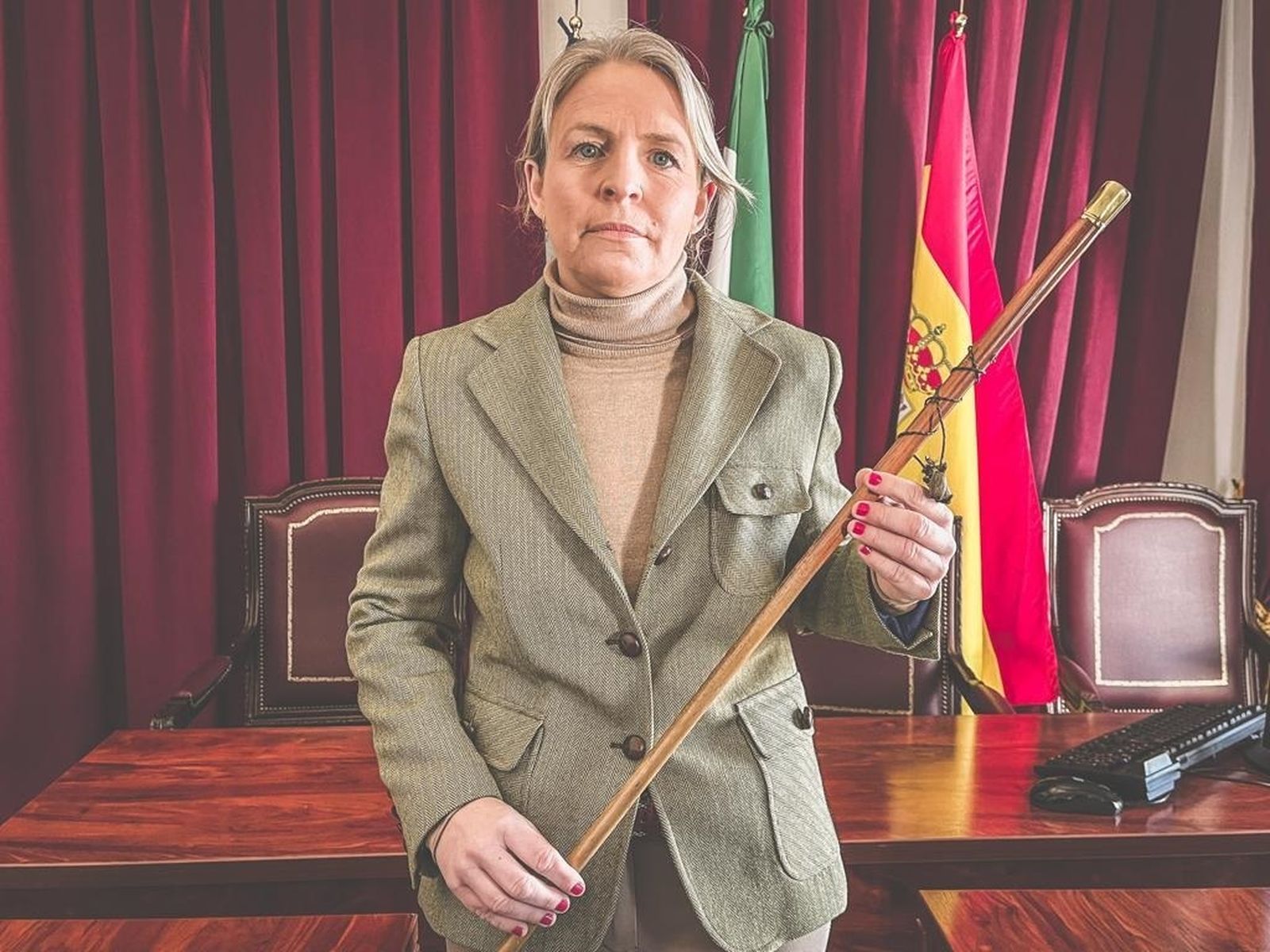 La alcaldesa de Benaocaz, Olivia Venegas, de Ciudadanos.