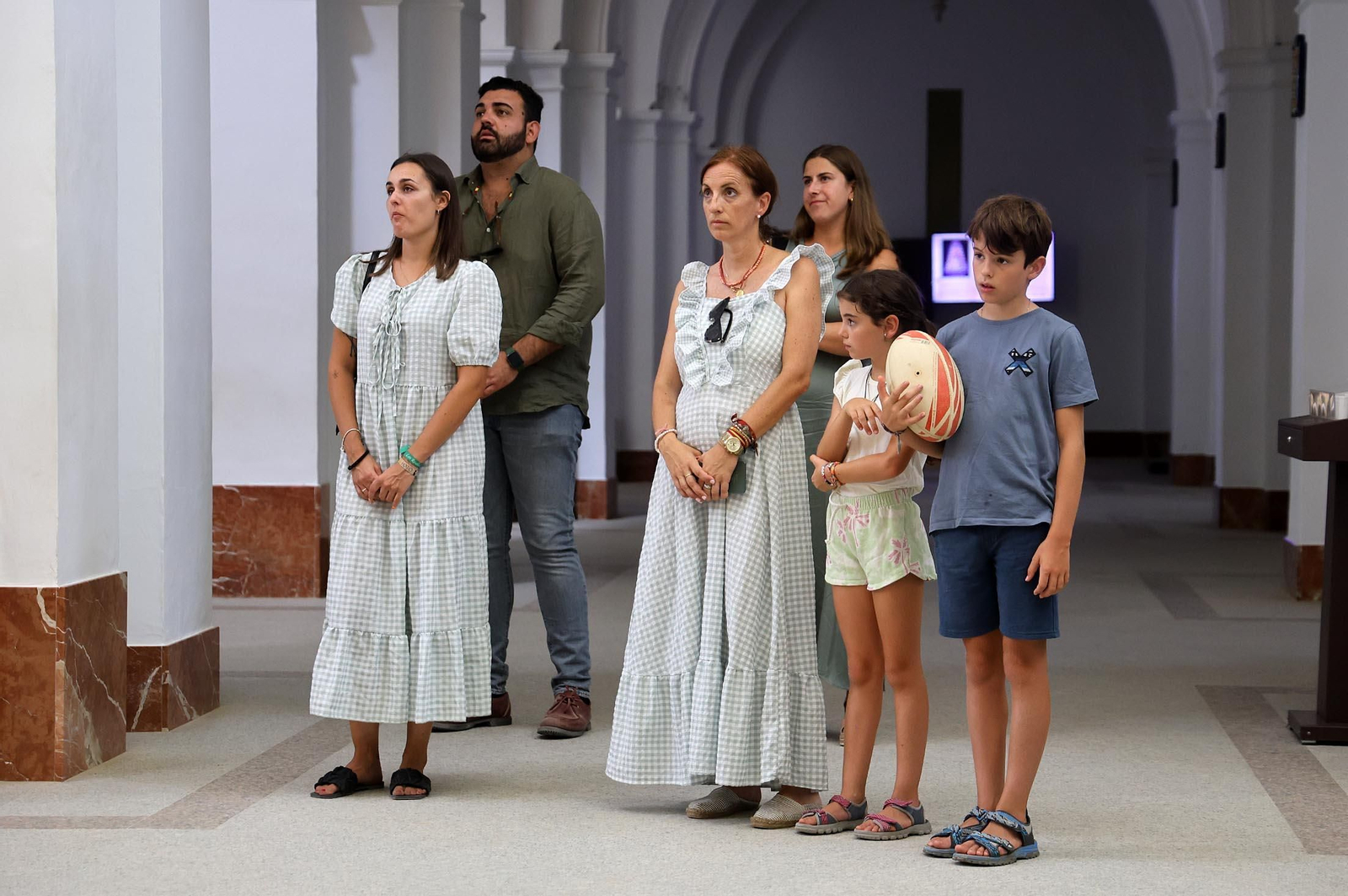 Imágenes del ambiente en el Rocío Chico en la mañana del sábado