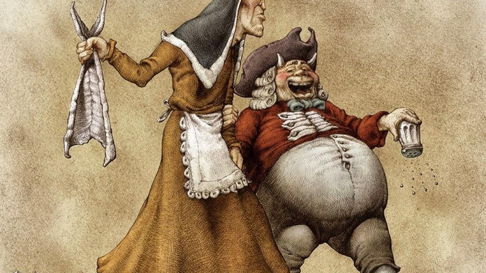 Pelea de don Carnal y doña Cuaresma.