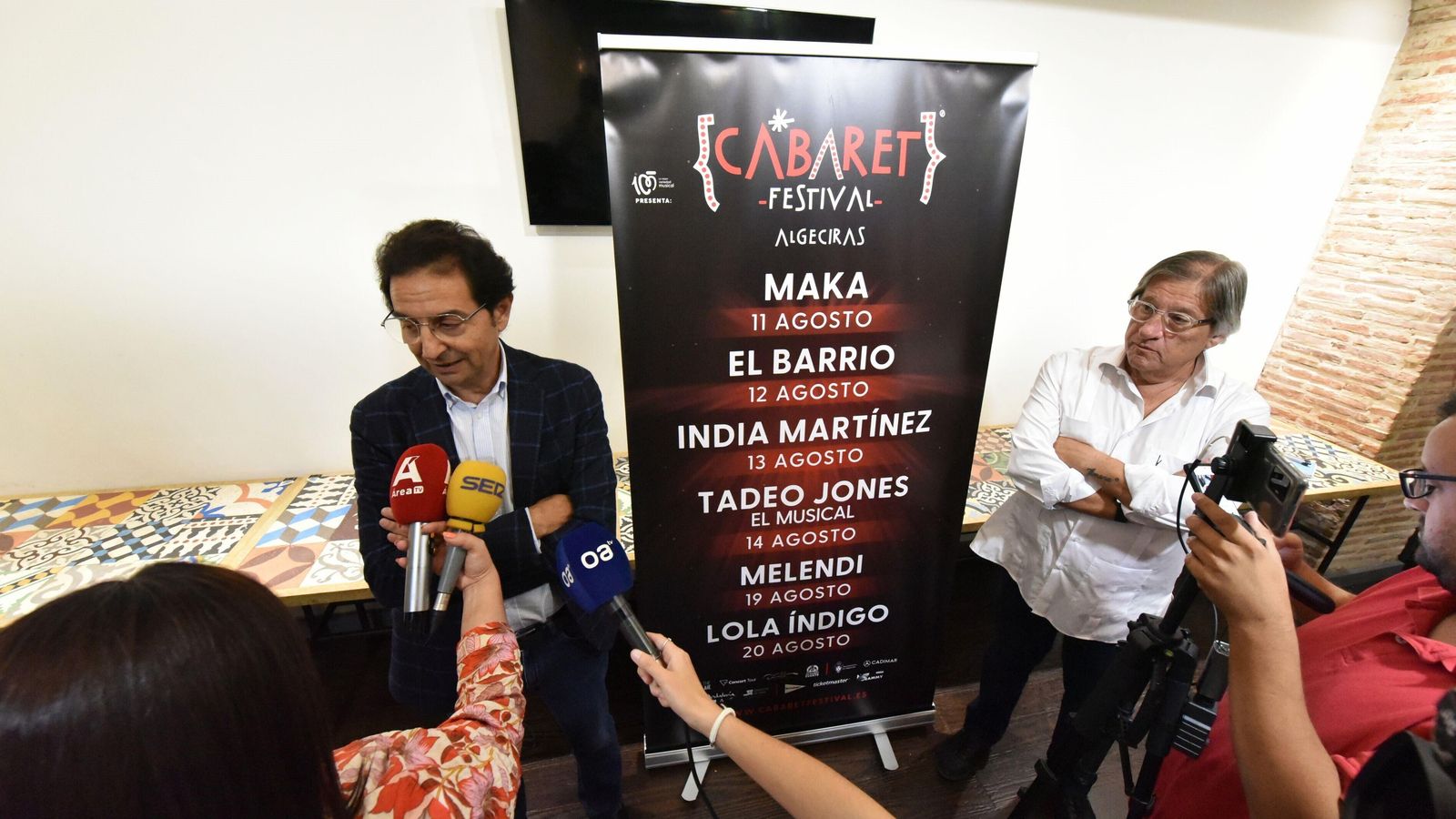 Presentación del Cabaret Festival 2023, este martes, en la cafetería Ópera 17.