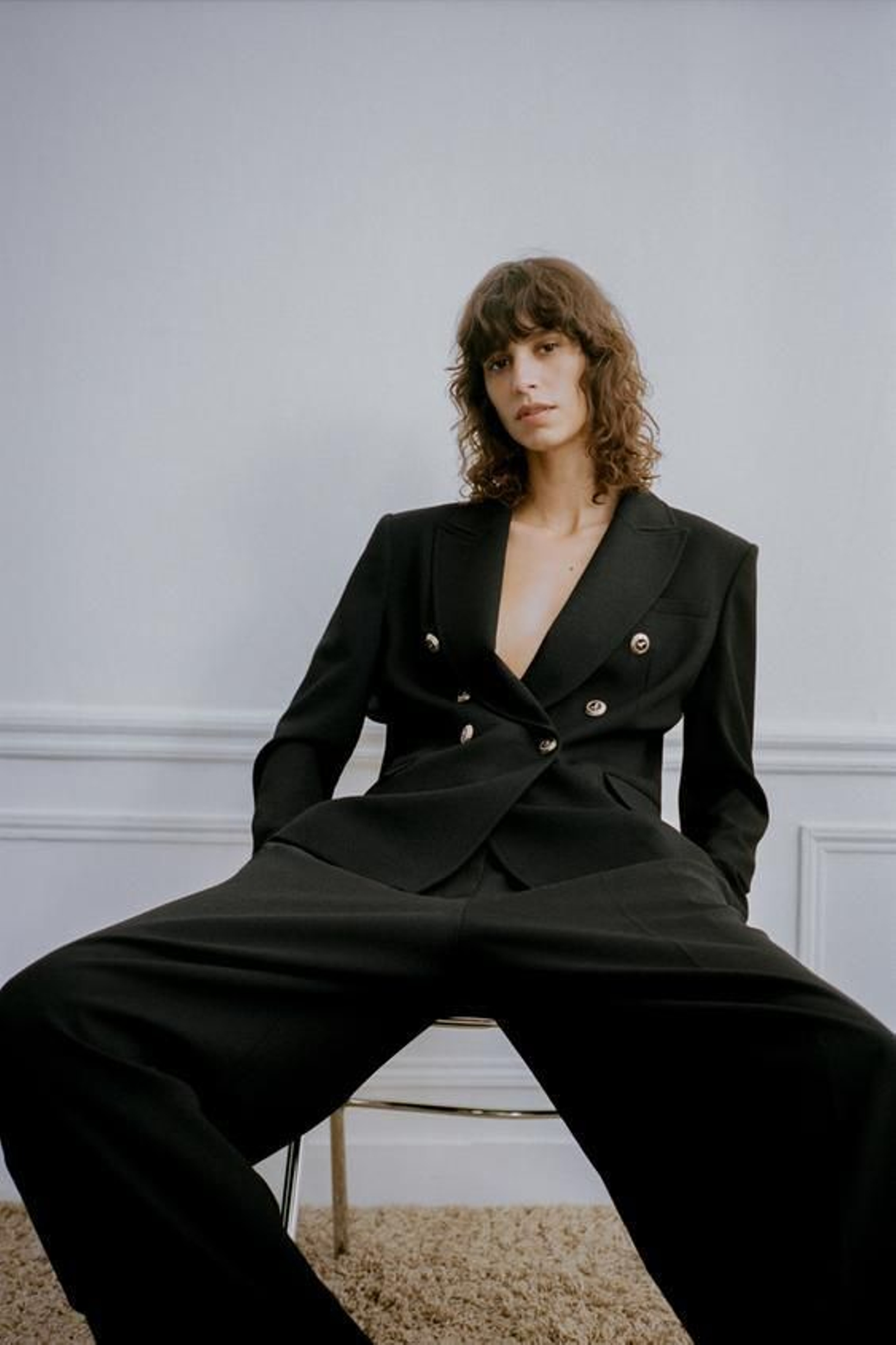 Blazer con cierre cruzado