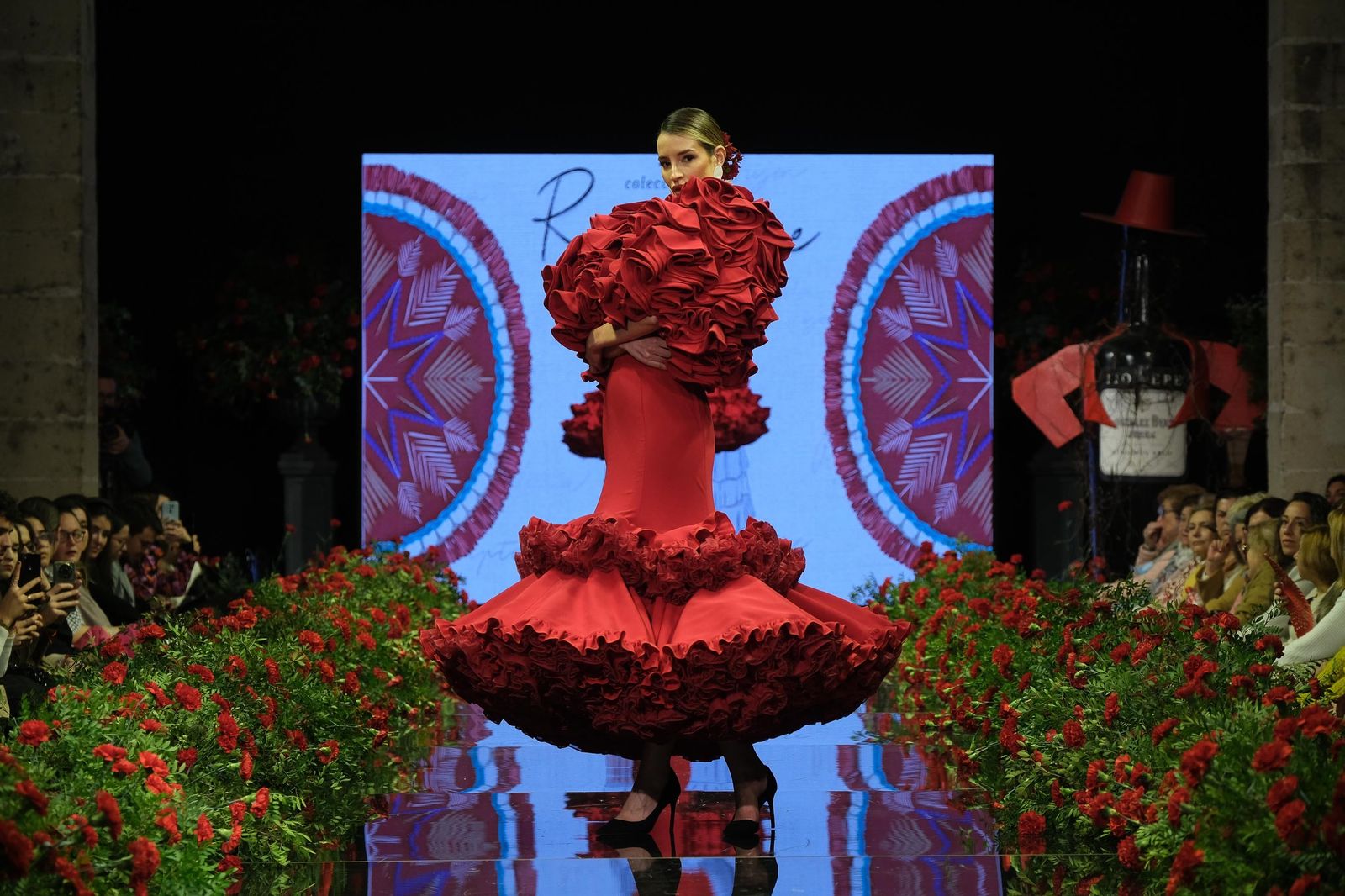 Desfile de Juan Saavedra en la Pasarela Flamenca Jerez Tío Pepe 2023