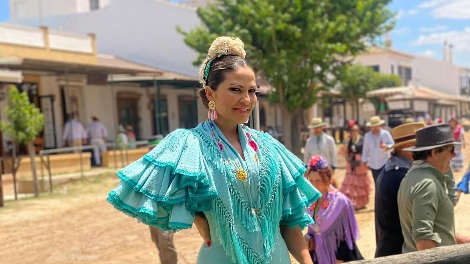 Macarena de la Torre el domingo de Romería de 2024.