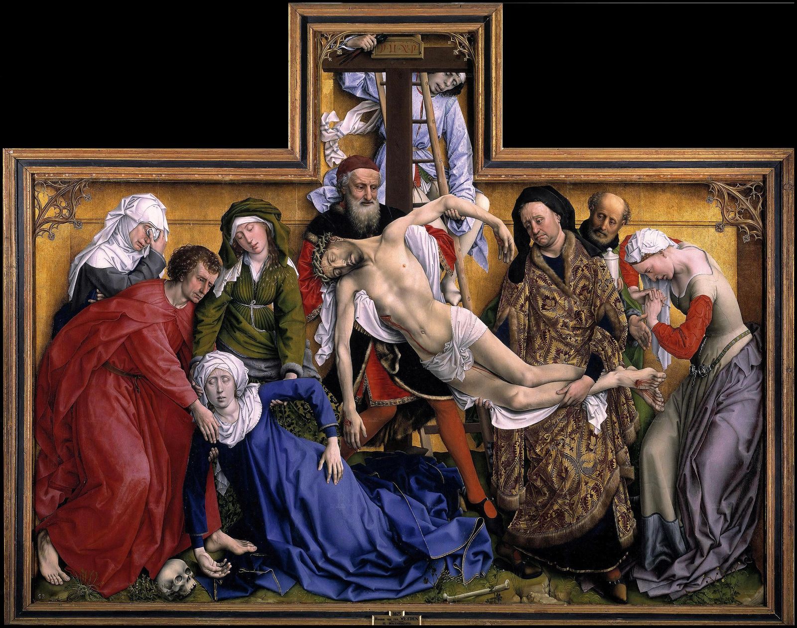 ‘El Descendimiento’, pintado por Rogier van der Weyden en el siglo XV y que puede contemplarse en el Museo del Prado.