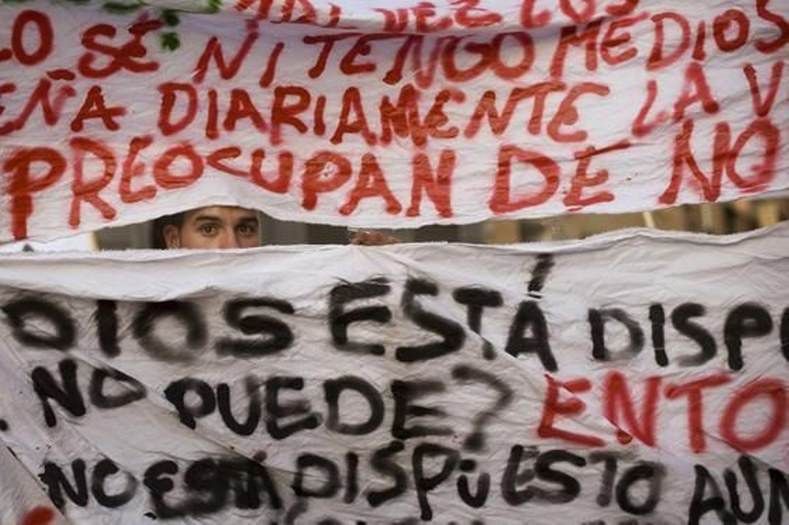 Manifestación contra la visita del Papa.

Foto: afp