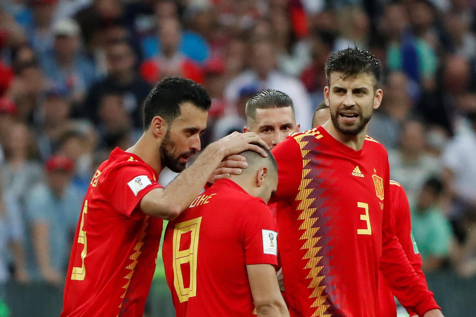 Las imágenes del España-Rusia