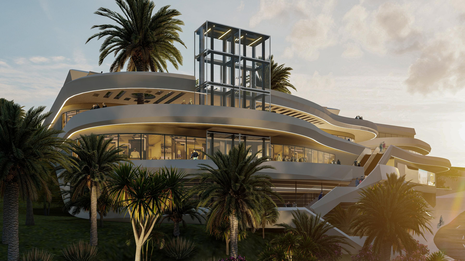 Infografía del futuro centro comercial en Colinas del Limonar de Málaga.