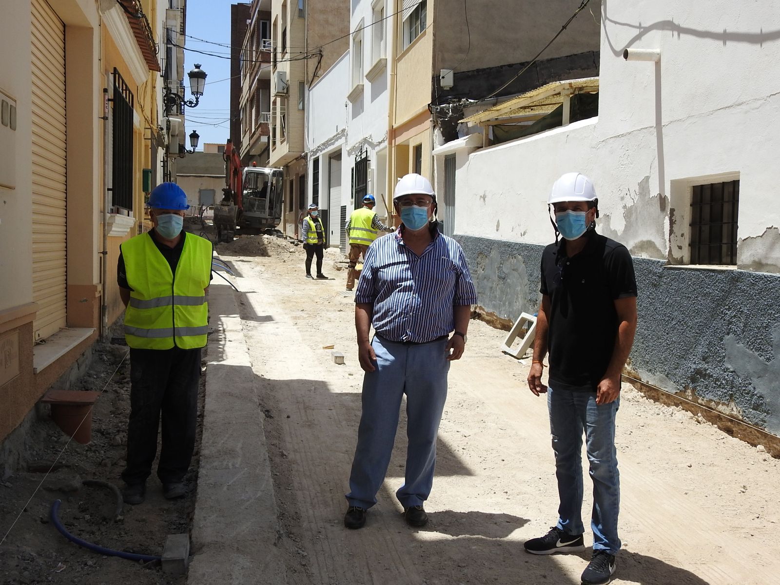 Los concejales Blas Sánchez y José López comprobaron estos trabajos.