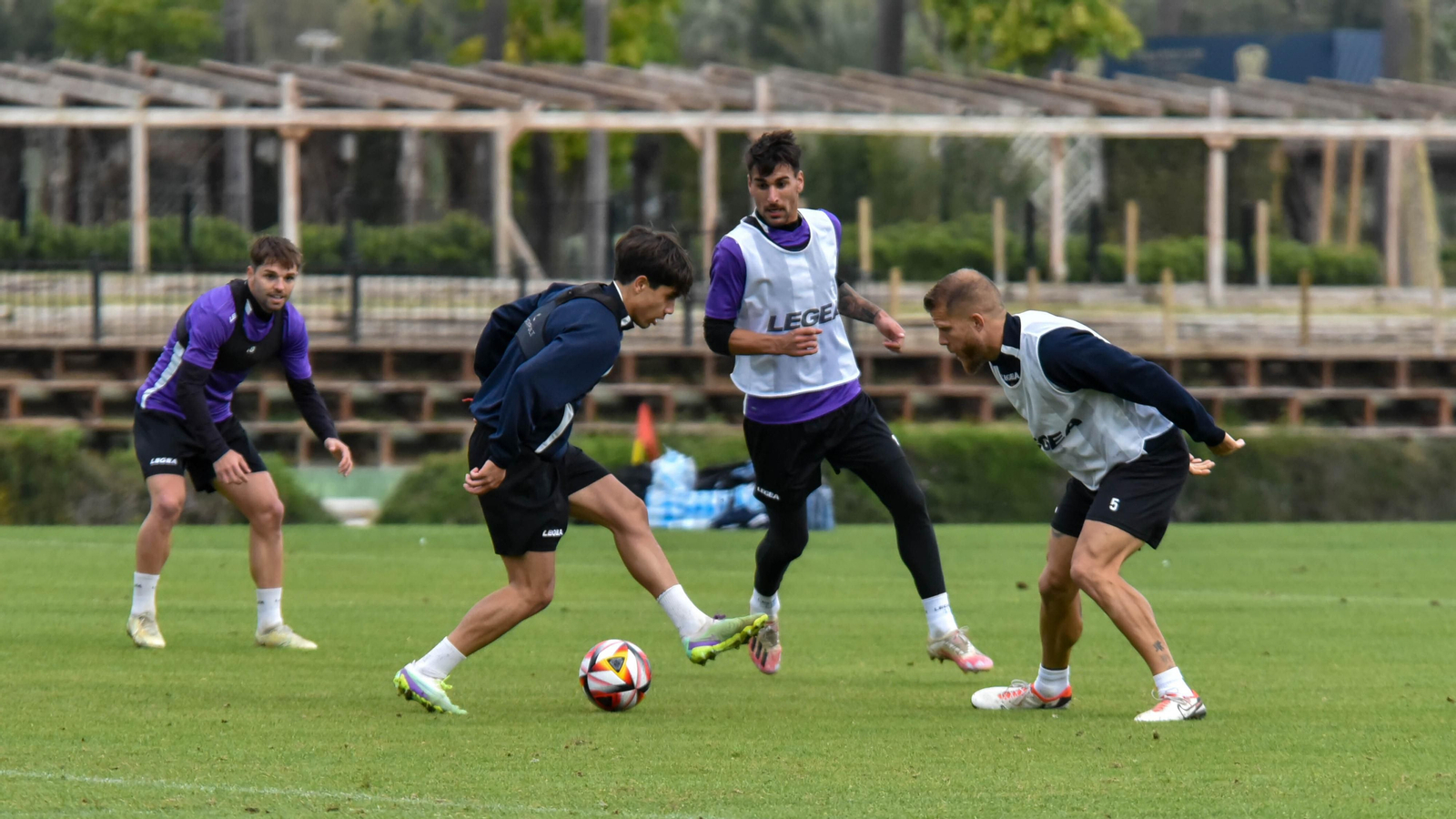 Fotos del entrenamiento de la Balona en Sotogrande antes del partido con el Manchego