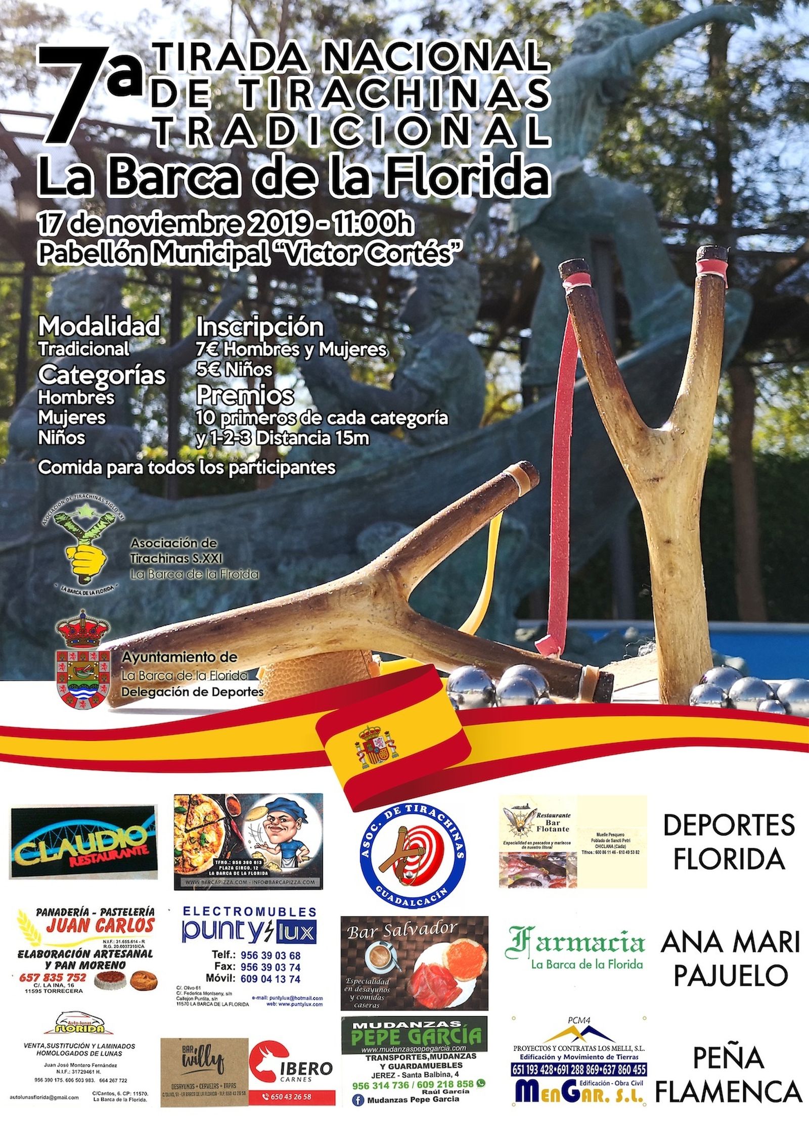 Tirachinas. La Barca acoge la séptima tirada nacional de tirachinas tradicional este domingo a las 11:00 horas