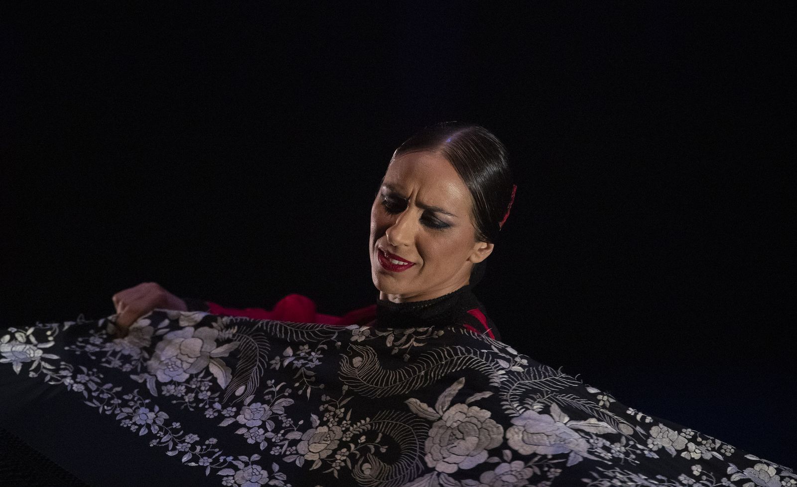 Anabel Veloso durante su estreno en el Teatro Central.