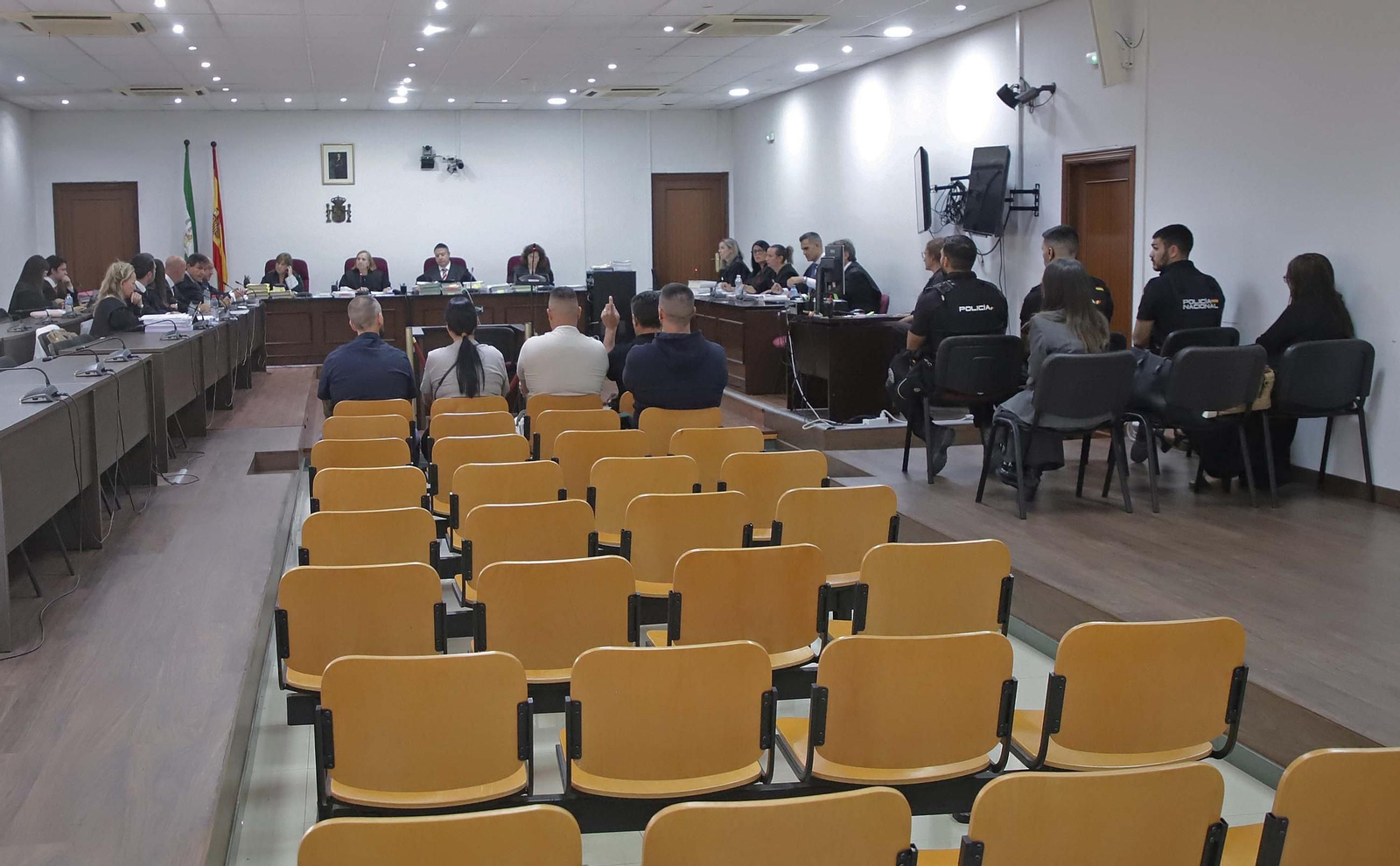 La primera sesión del juicio por el naufragio del 'Rúa Mar' en Algeciras.