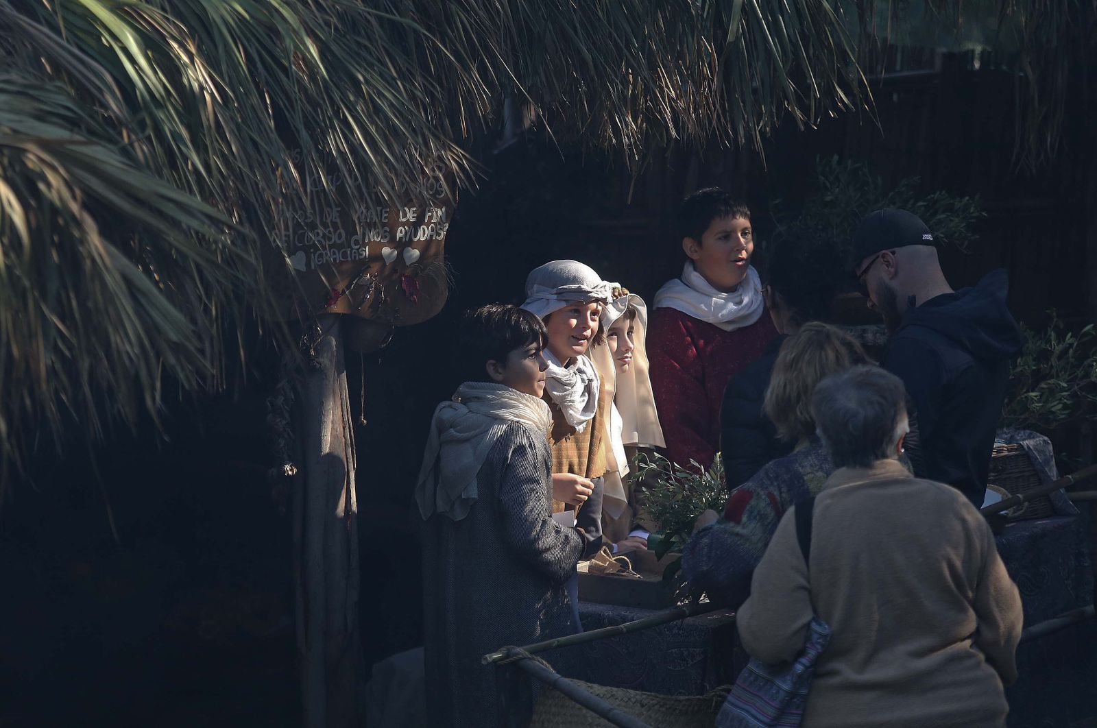 La inauguración del Belén Viviente de Pelayo, en imágenes