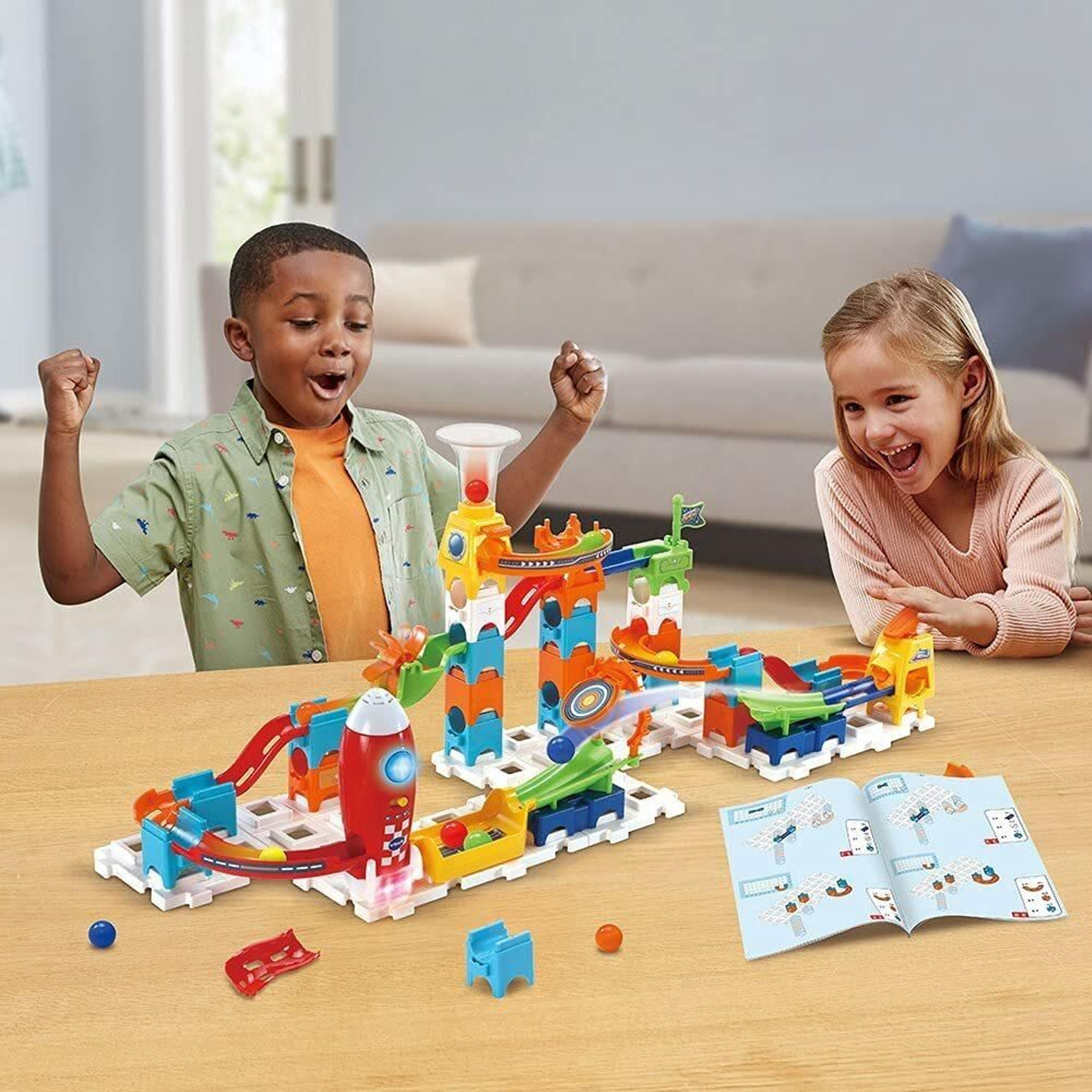 VTech Marble Rush Rocket Set Electronic M100E-Circuito de canicas