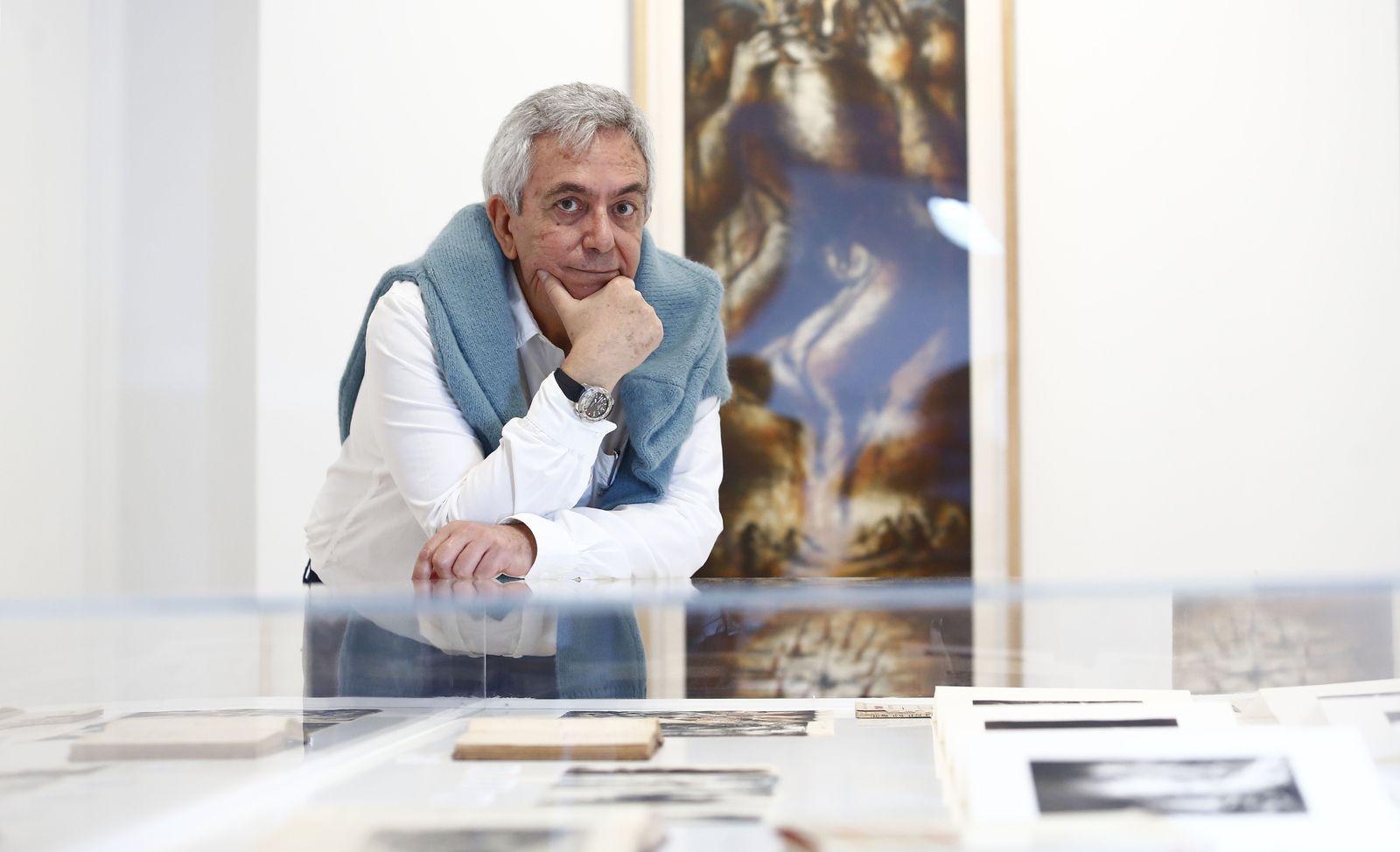 Chema Cobo, en la inauguración de una de sus exposiciones en 2021.