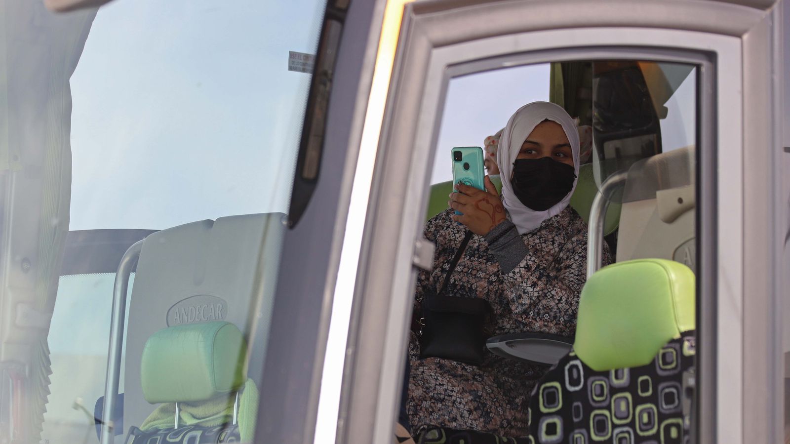 Fotos de las temporeras marroquíes en el puerto de Algeciras