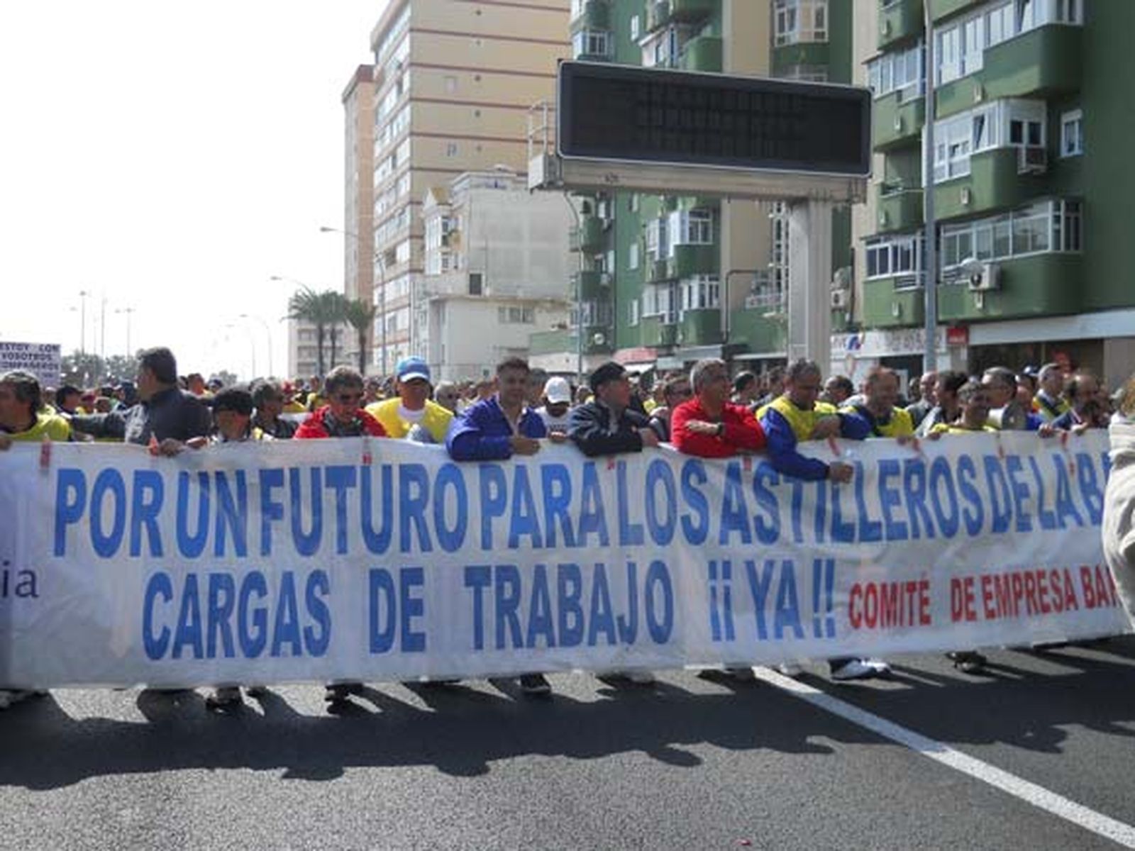 Los tres astilleros de la Bahía, unidos para exigir carga de trabajo