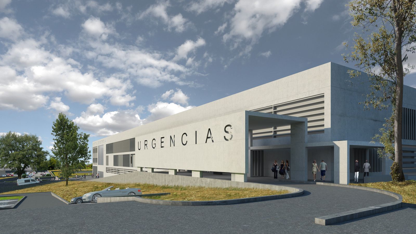 Infografía del hospital proyectado en Estepona.