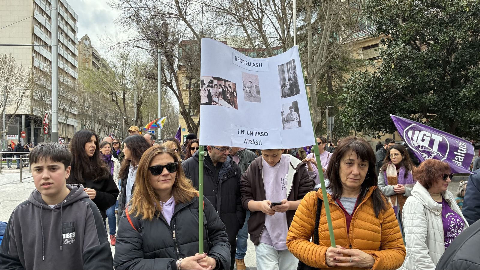Manifestación del Día de la Mujer en Jaén.