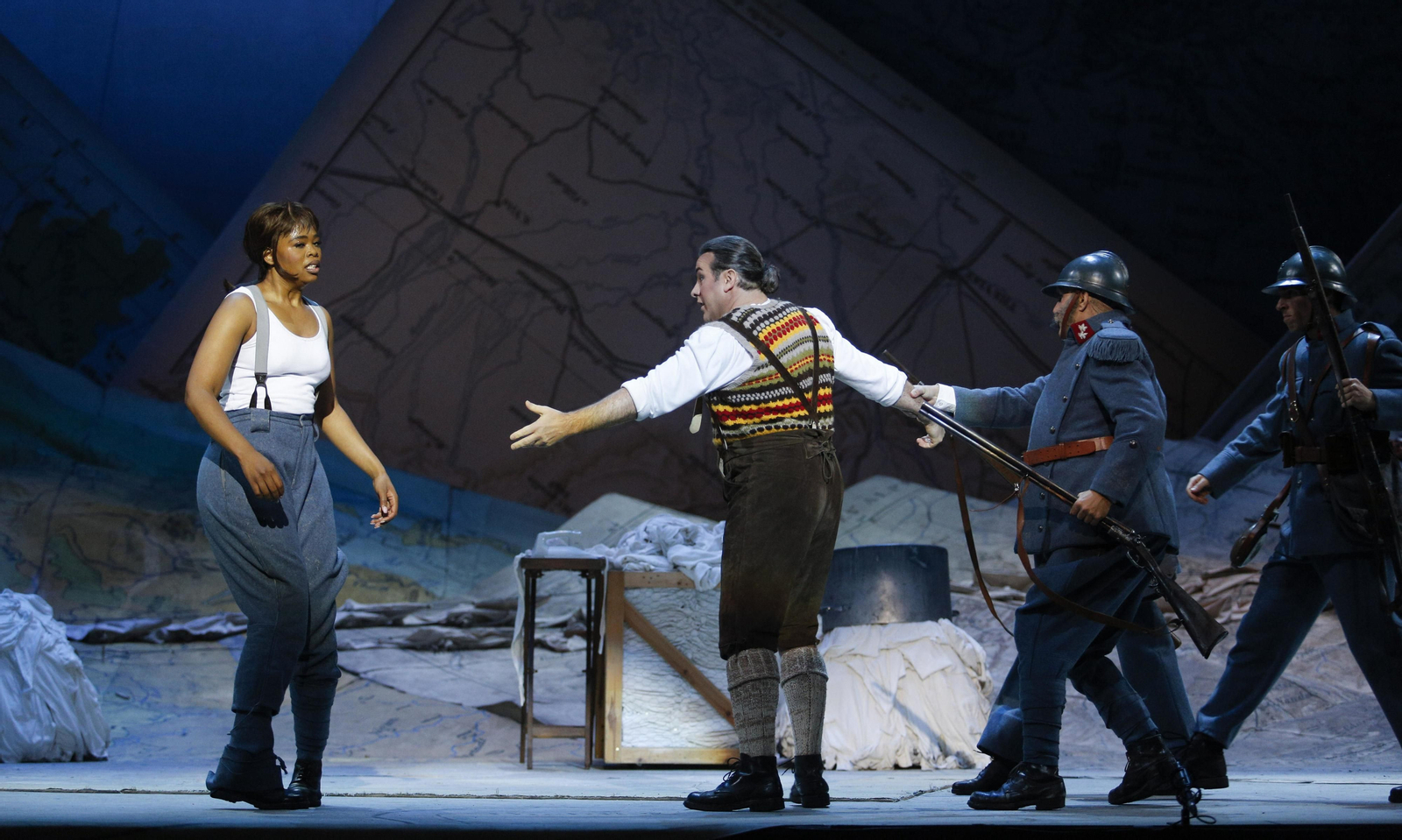 El ensayo general de la ópera 'La hija del regimiento'