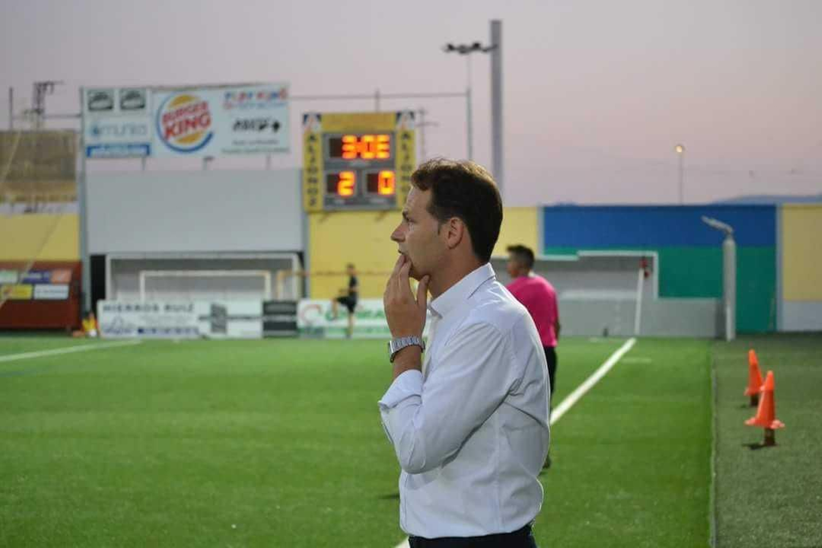 Juanma Puentenueva, durante un partido.