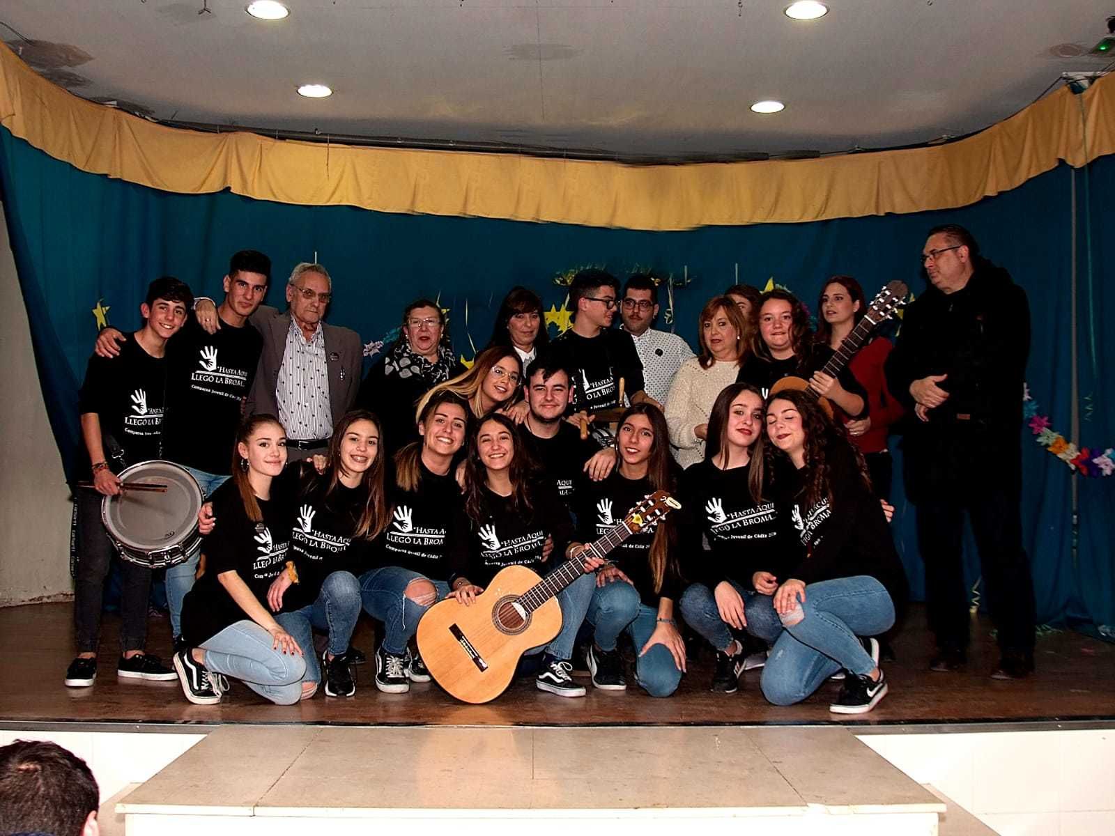 La comparsa juvenil 'Hasta aquí llegó la broma'.