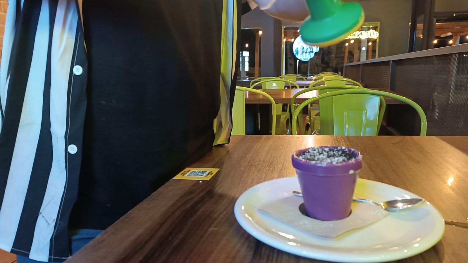 Matojo rociado con una fina capa de azúcar glass