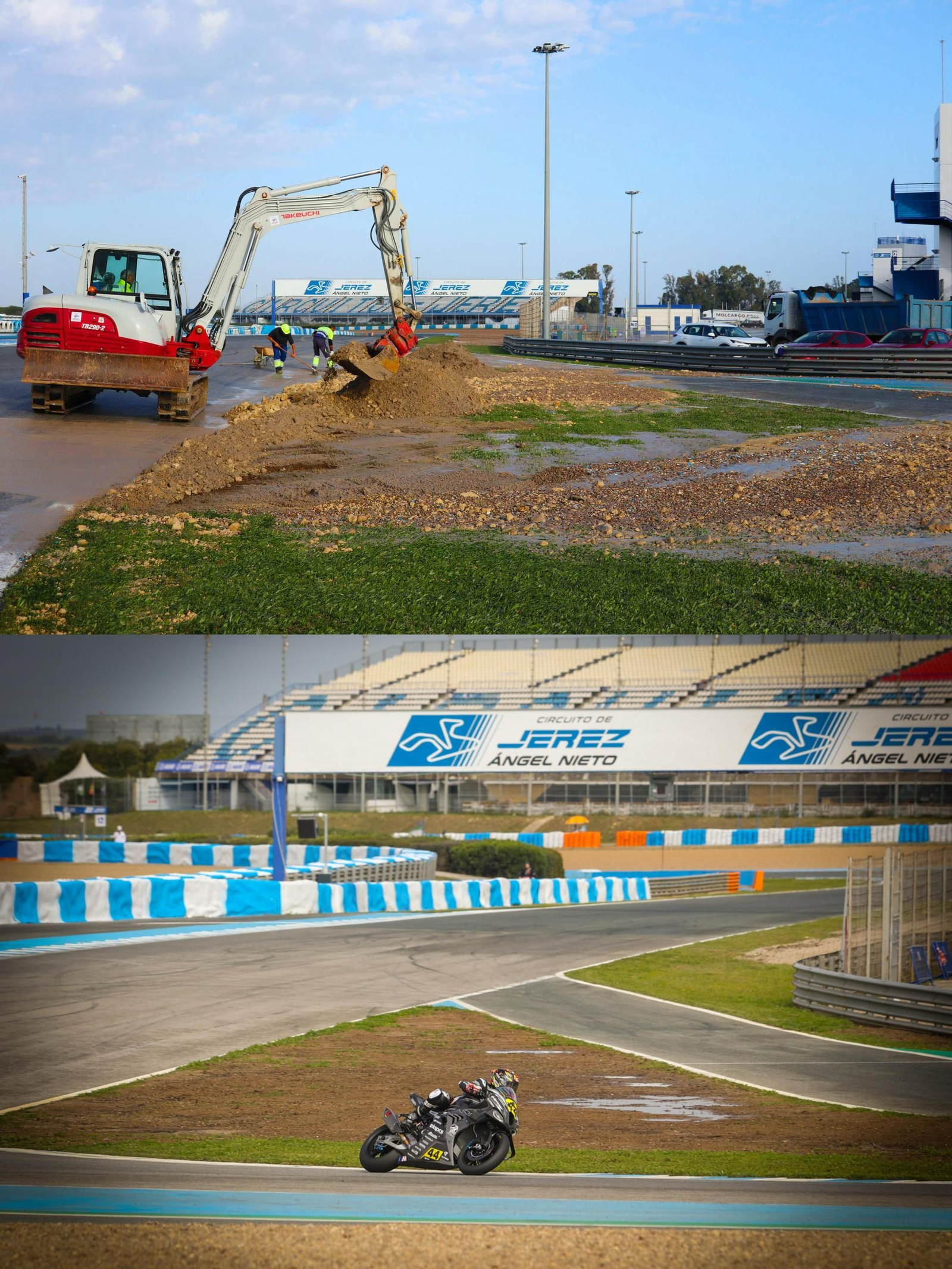 Los trabajos de limpieza y mejoras han dado paso a las motos en un mes. Los trabajos de limpieza y mejoras han dado paso a las motos en un mes.