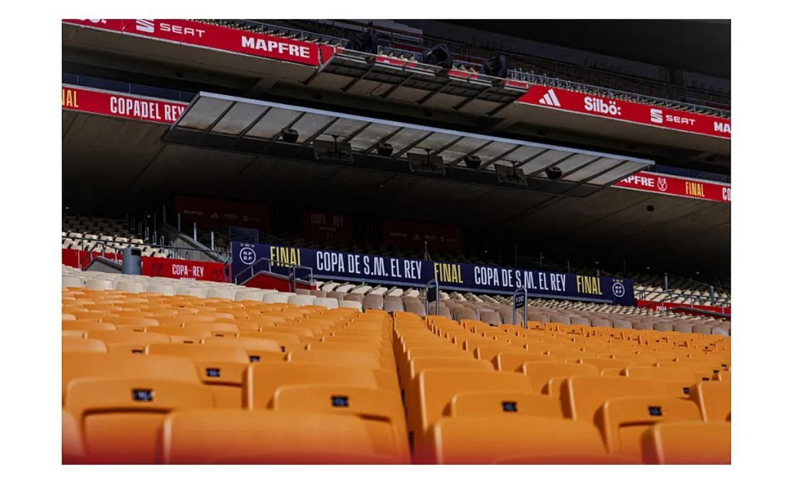 Así de espectacular luce el estadio de La Cartuja en Sevilla para la final de Copa