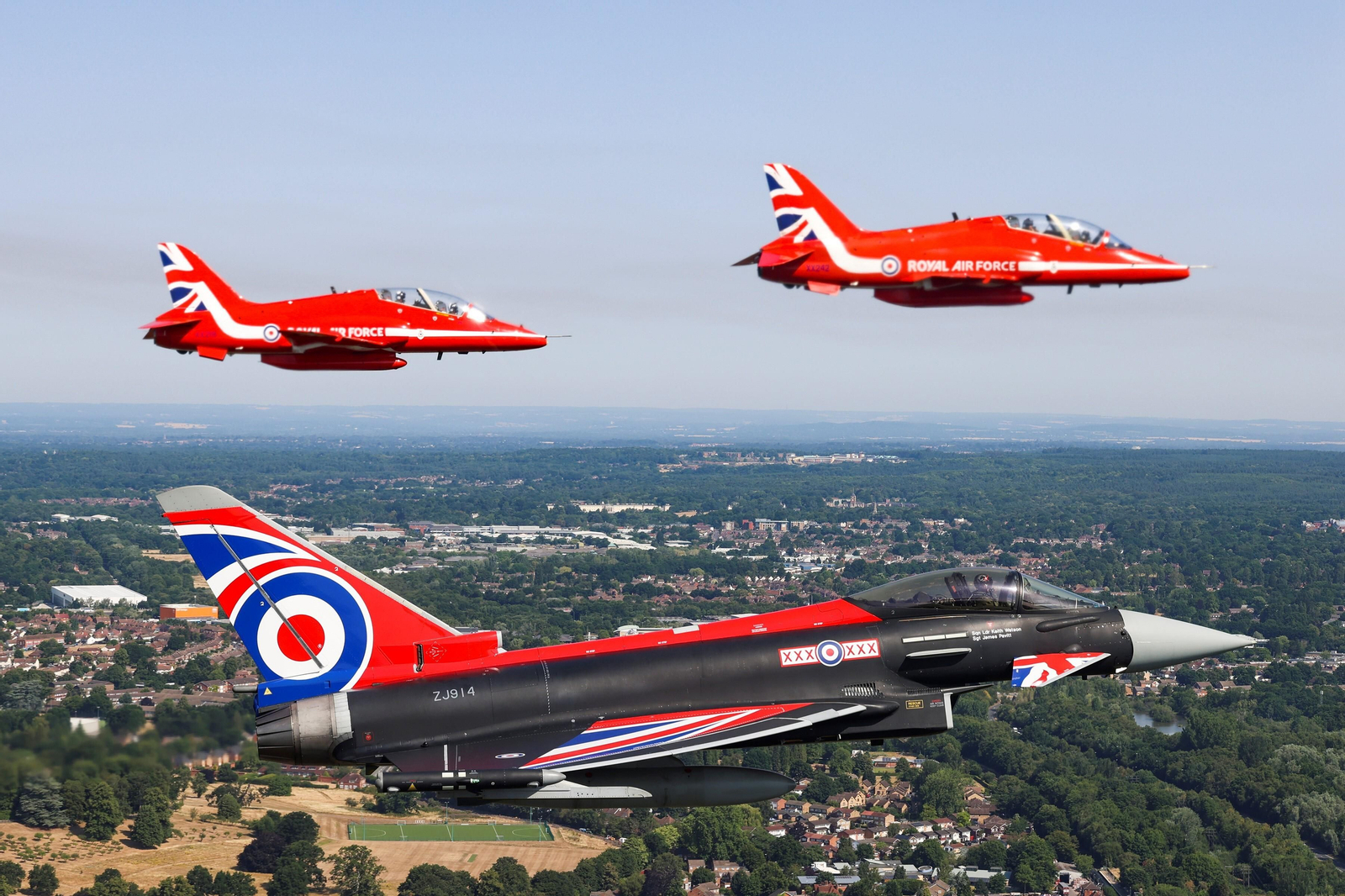 Un grupo de Red Arrows
