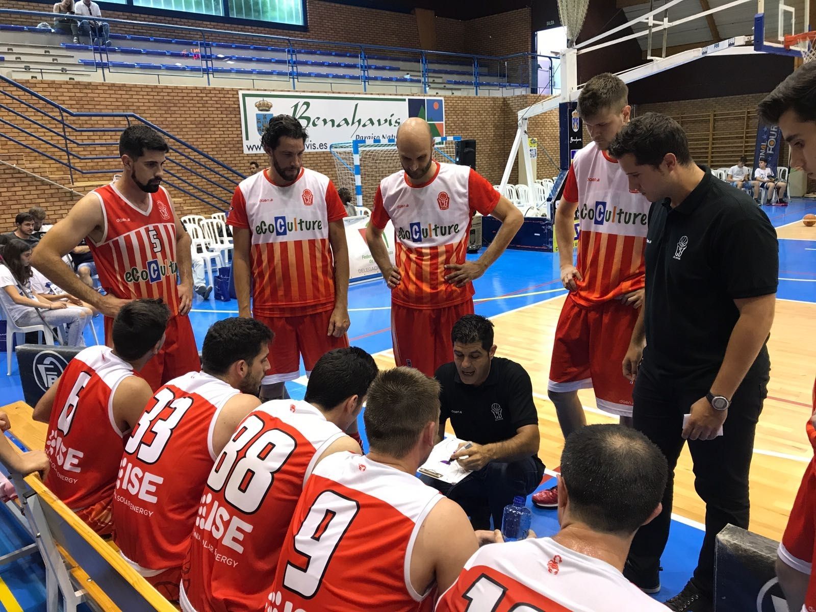 Tiempo muerto en el partido de ayer.