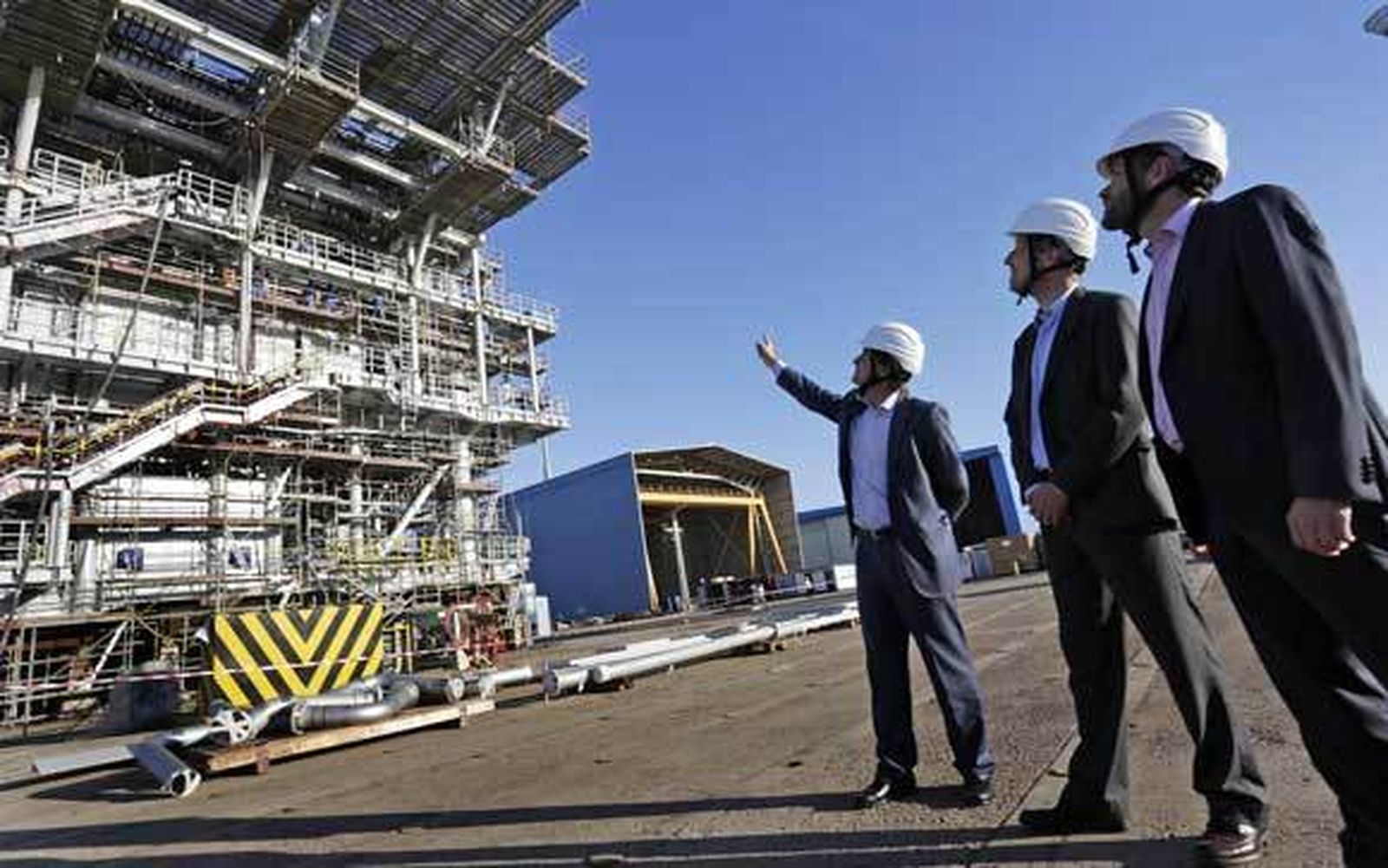 Iberdrola presenta su proyecto eólico marino de Wikinger en Navantia Puerto Real