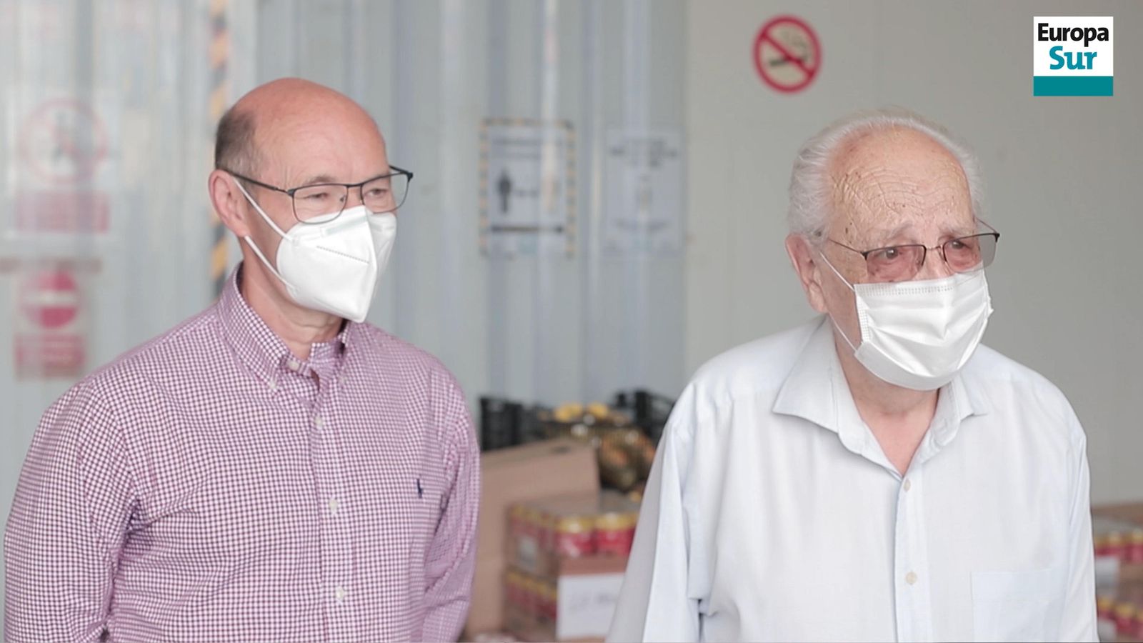 Vicepresidente, Juan Carlos Herrera y el presidente de la entidad, José Serrano